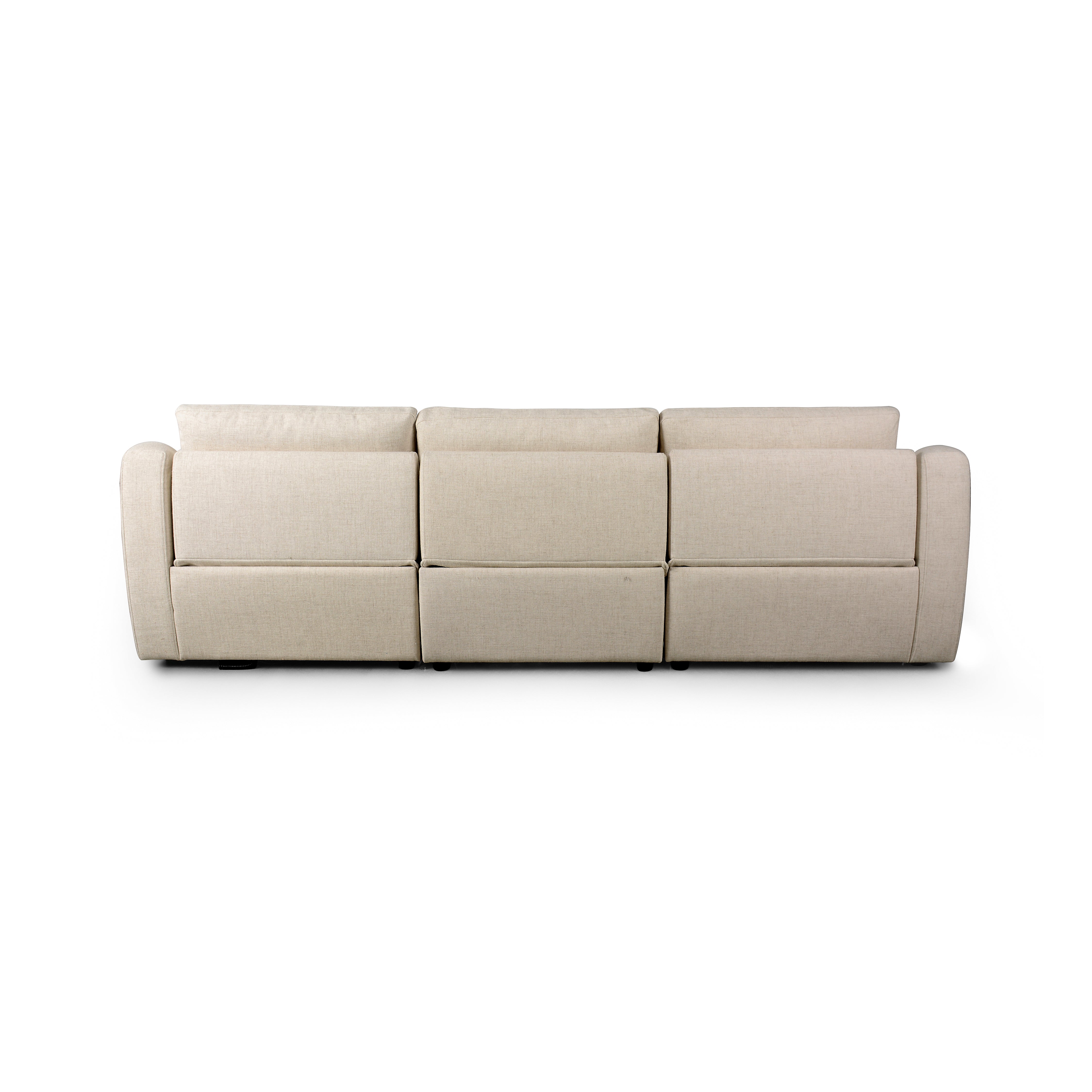 Antigo Natural Chase Power Reclining 3-Piece Sectional back view