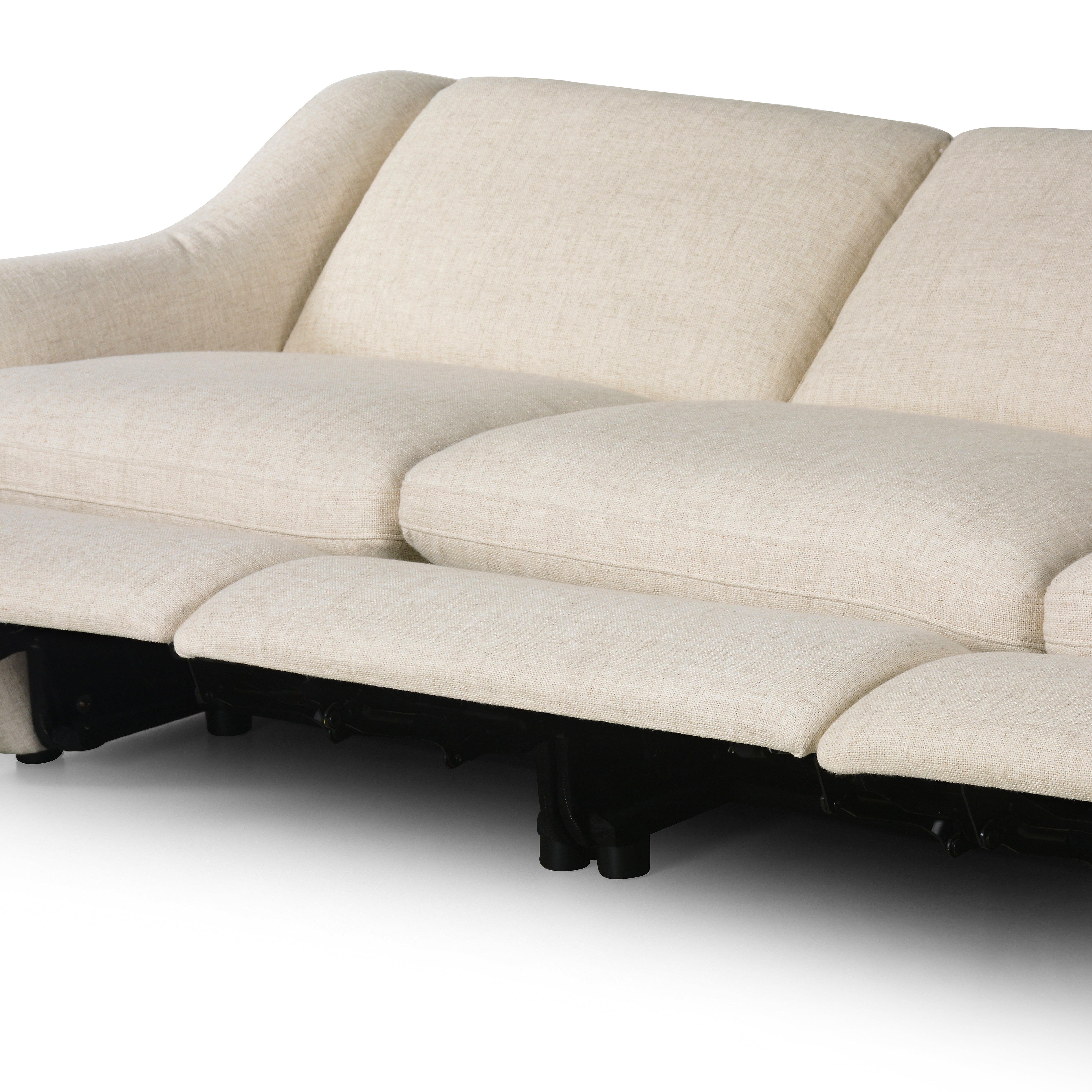 Antigo Natural Chase Power Reclining 3-Piece Sectional shown reclined