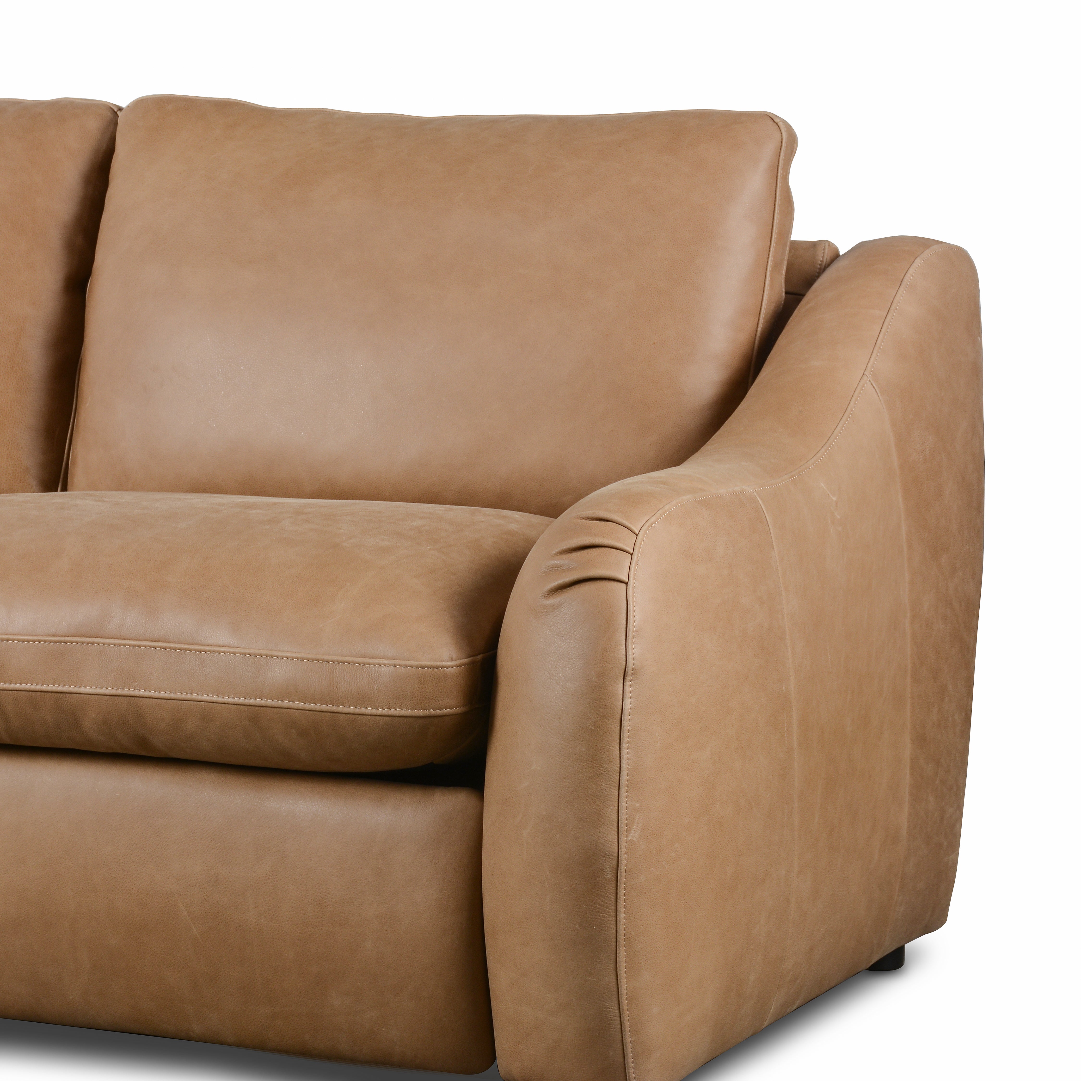 Palermo Drift Chase Power Reclining 3-Piece Sectional up close