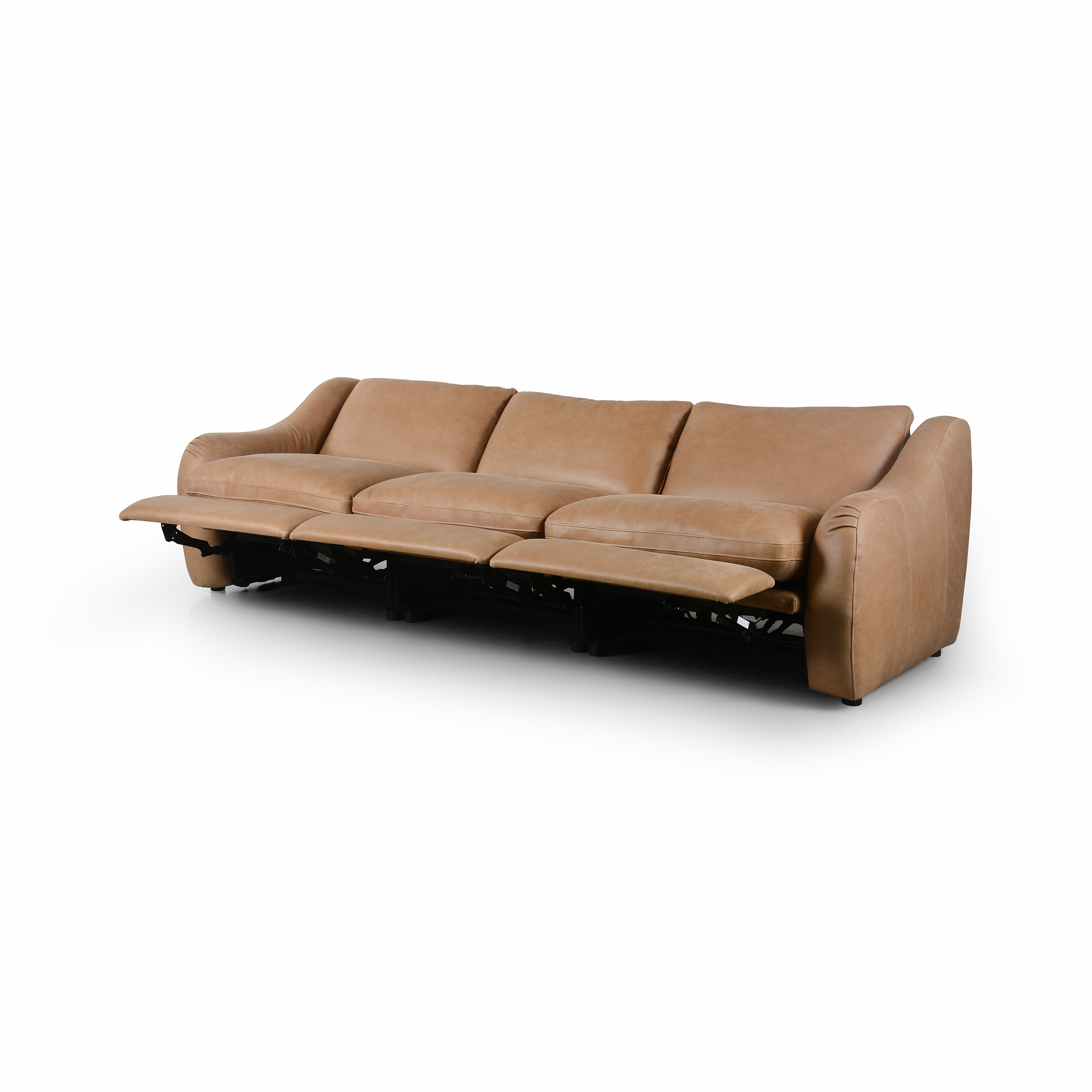 Palermo Drift Chase Power Reclining 3-Piece Sectional shown reclined