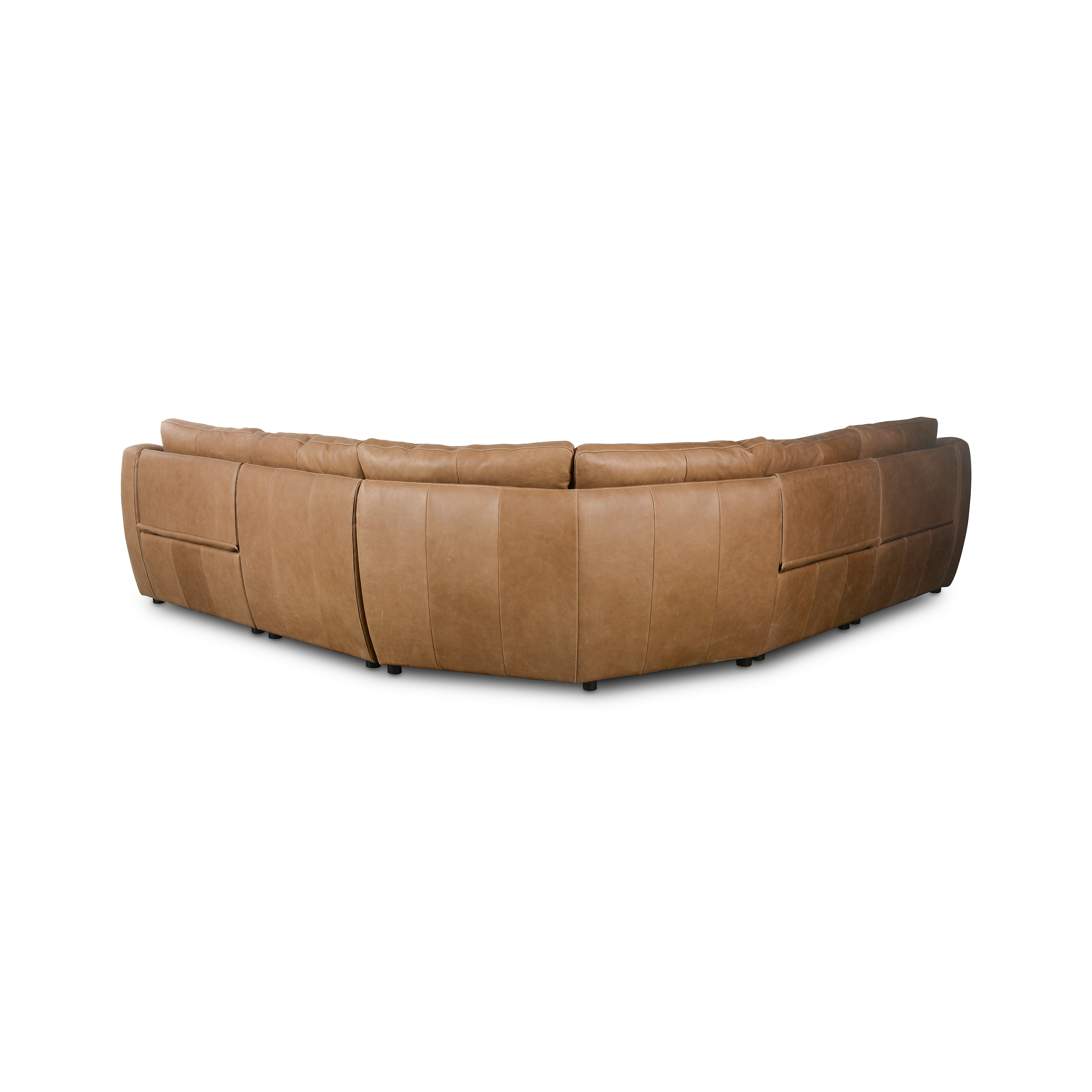 Palermo Drift Chase Power Reclining 5-Piece Sectional back view