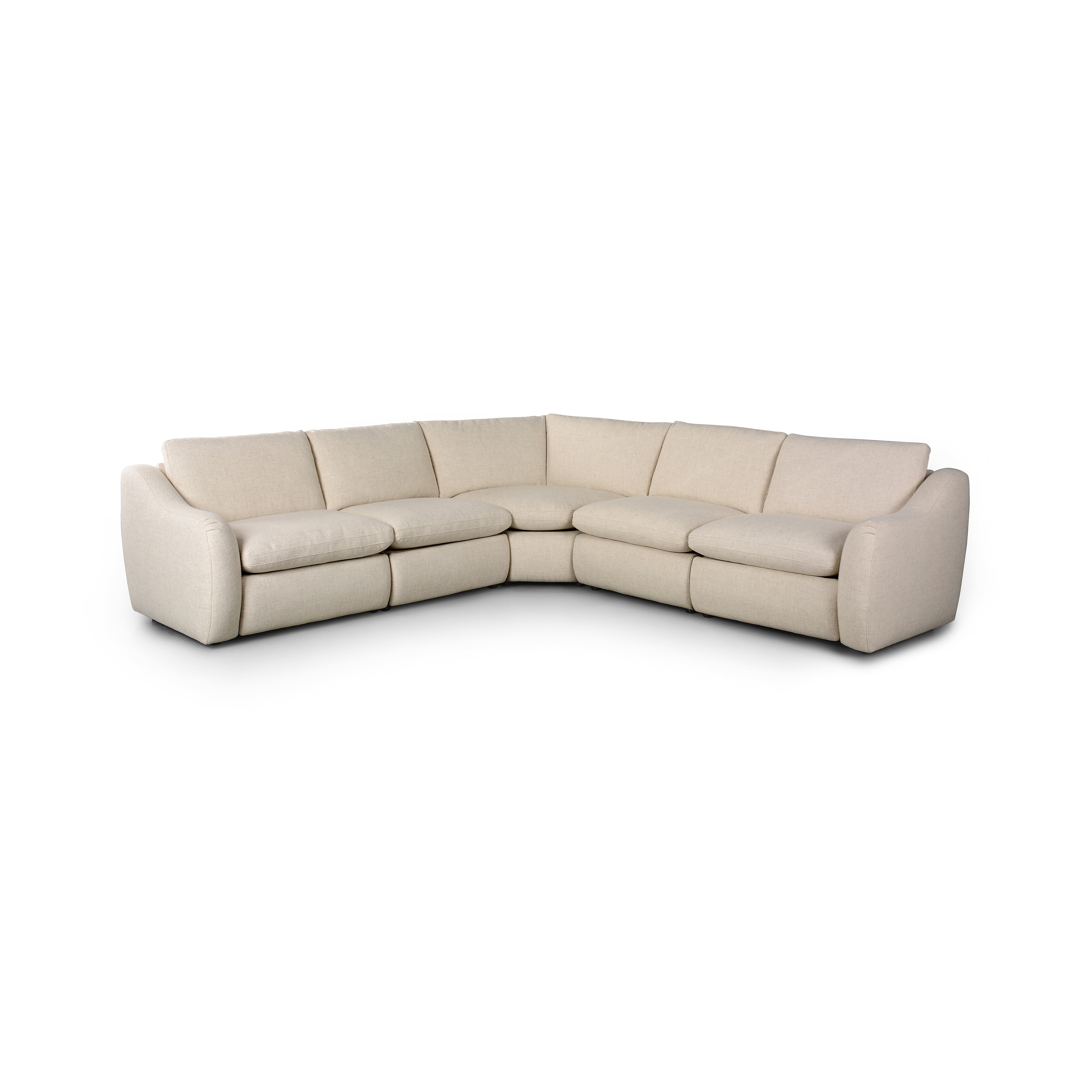 Antigo Natural Chase Power Reclining 5-Piece Sectional