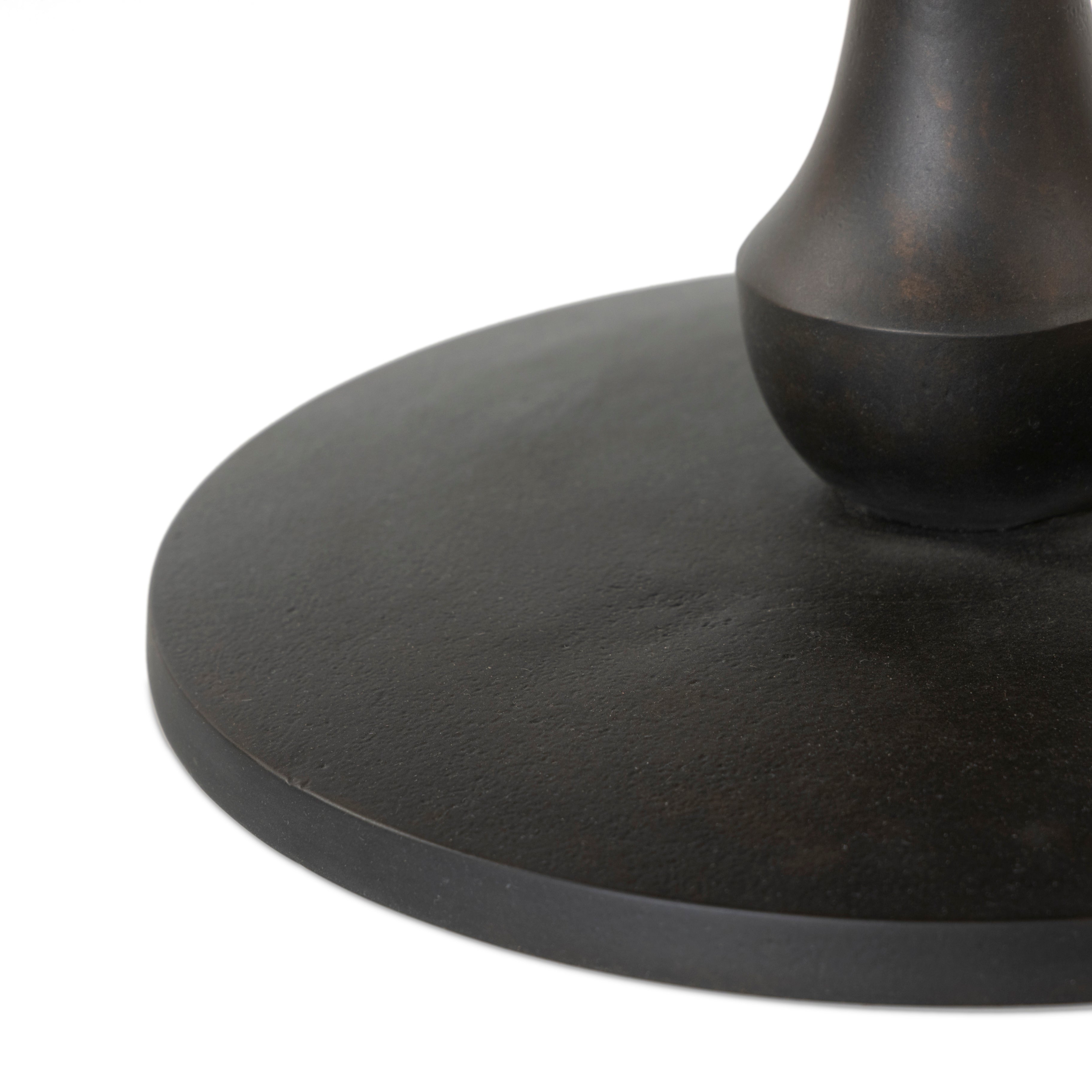 Mira End Table base up close