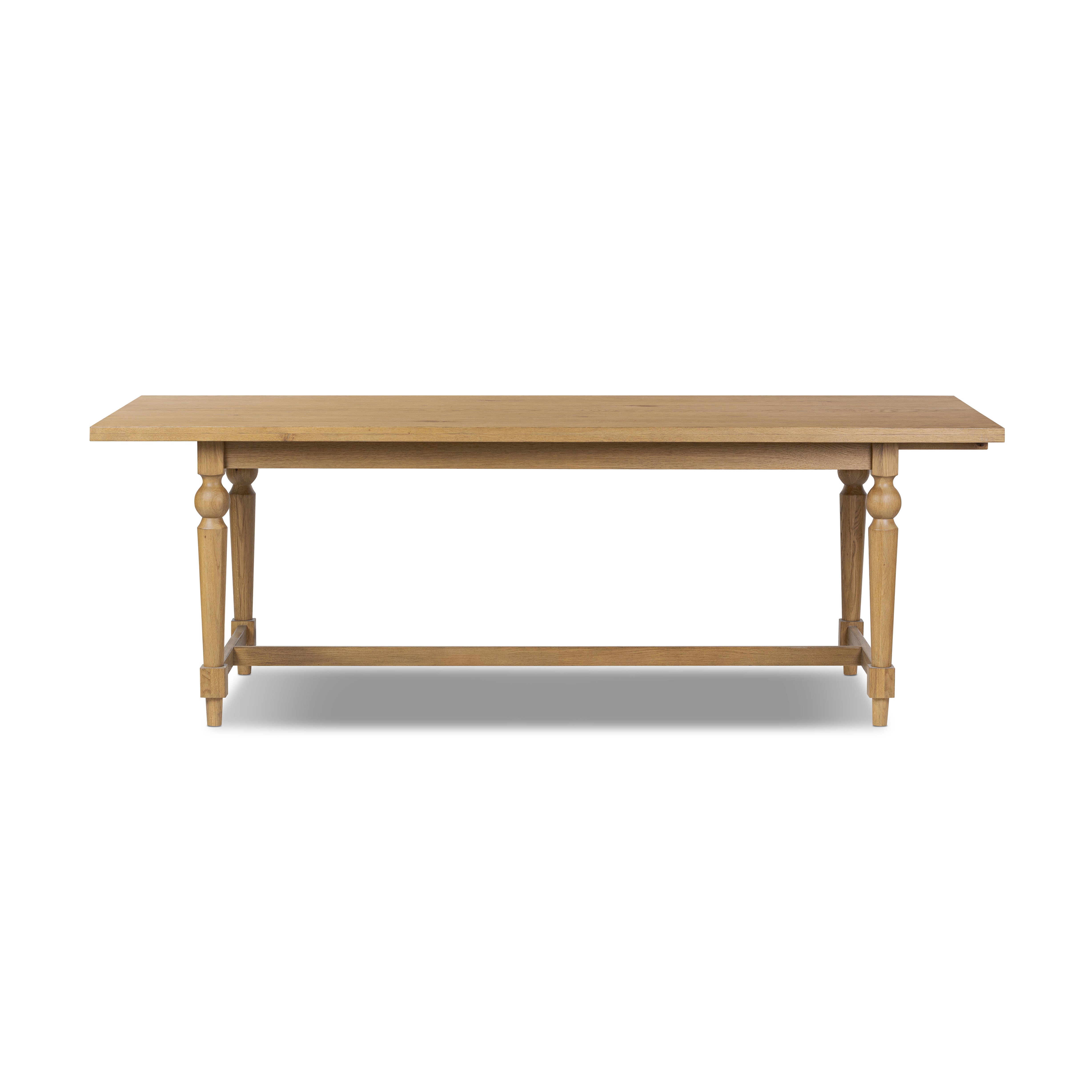 Beau Oval Extension Dining Table side view