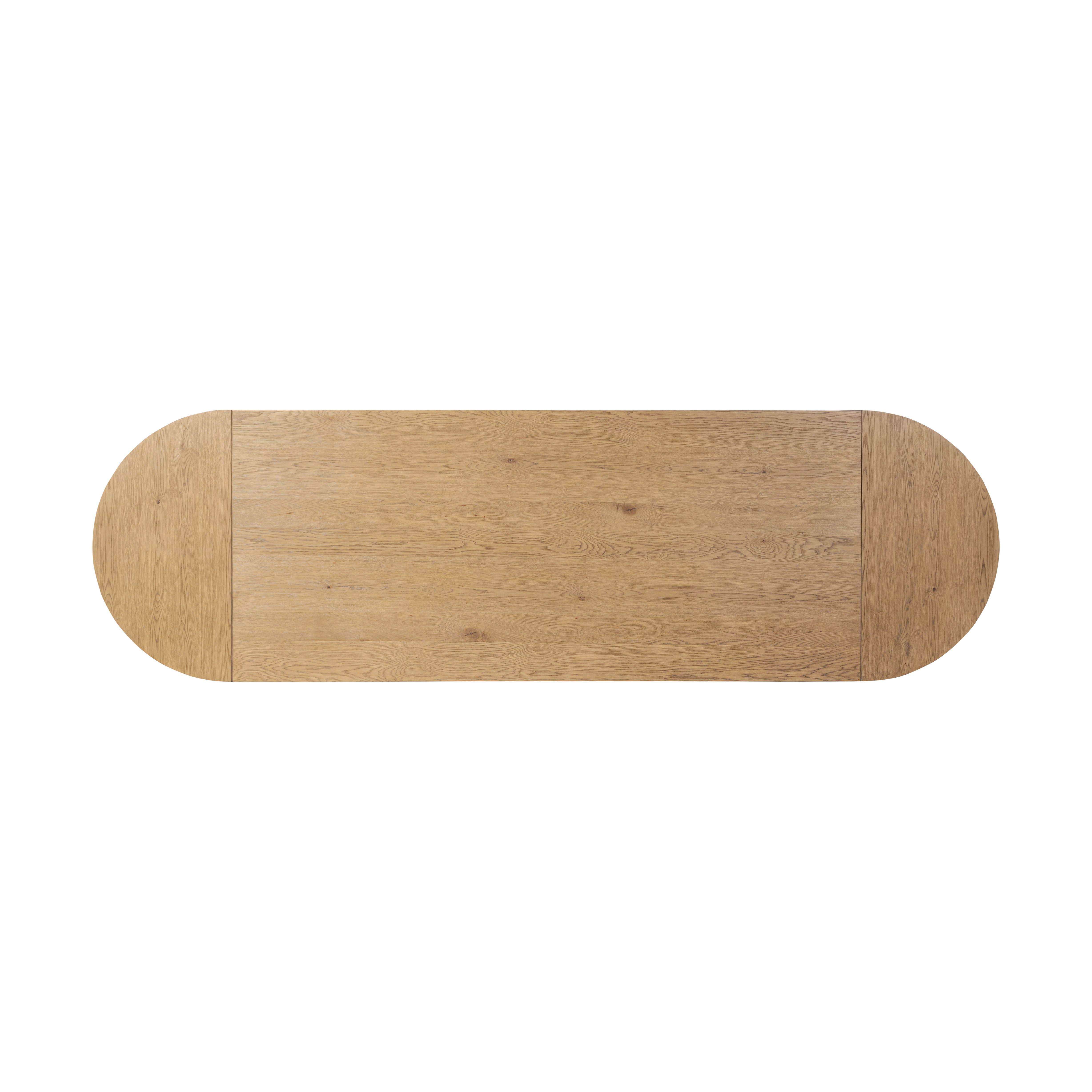 Beau Oval Extension Dining Table top view shown extended