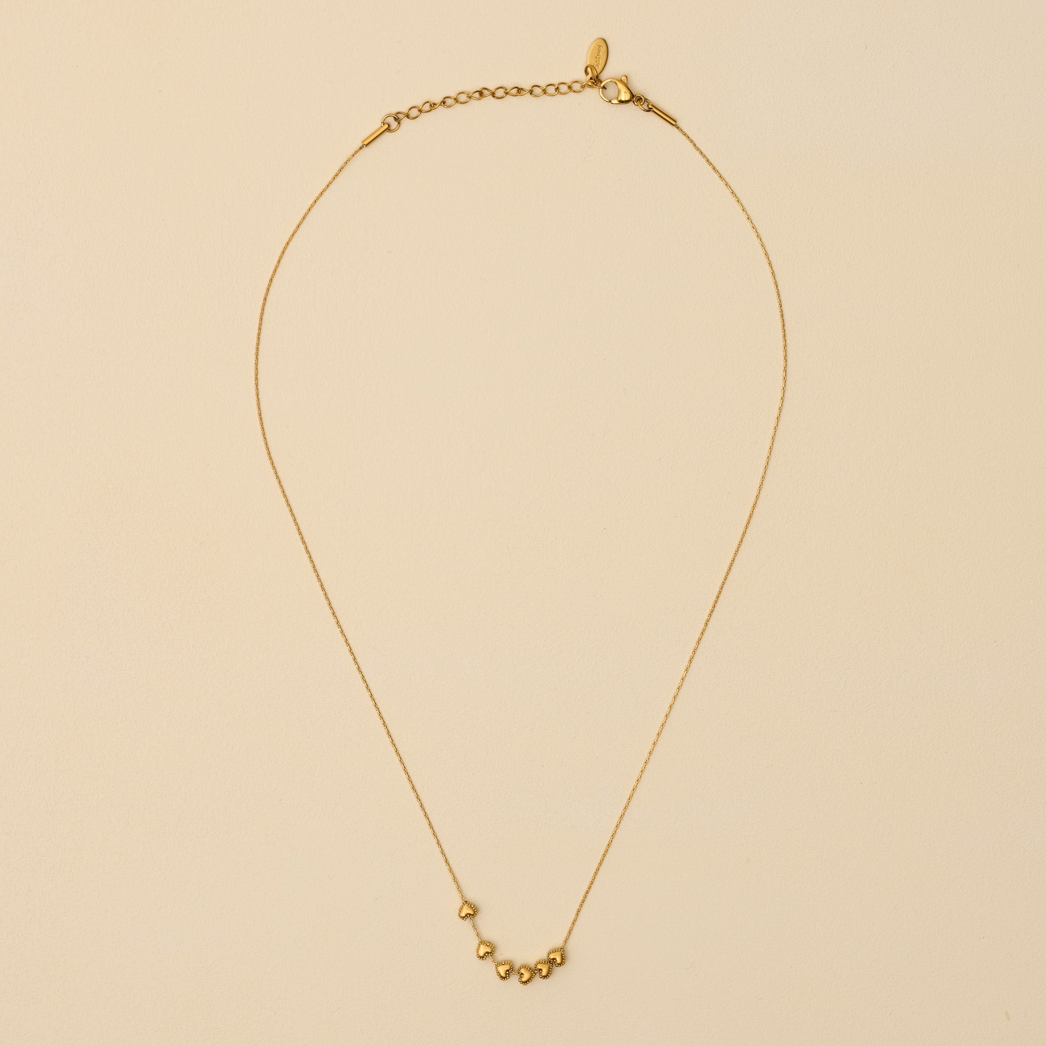 Six Dainty Hearts Necklace
