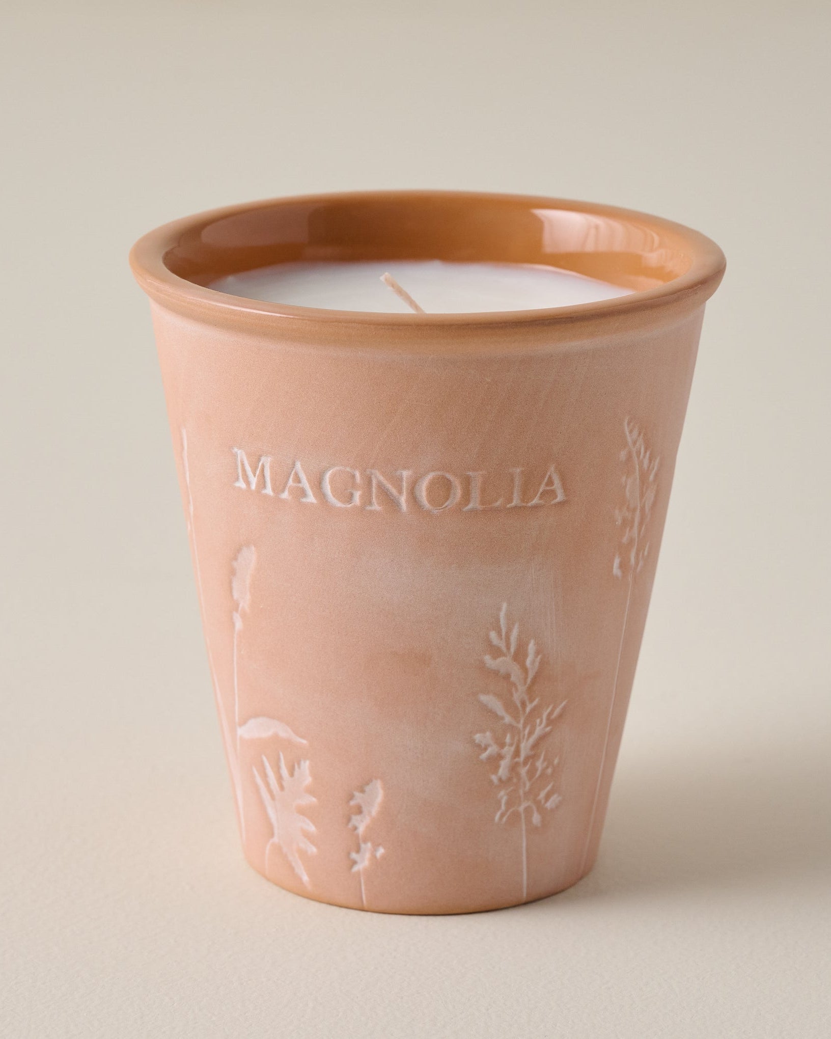Magnoliass Basil Orange Garden Pot Candle