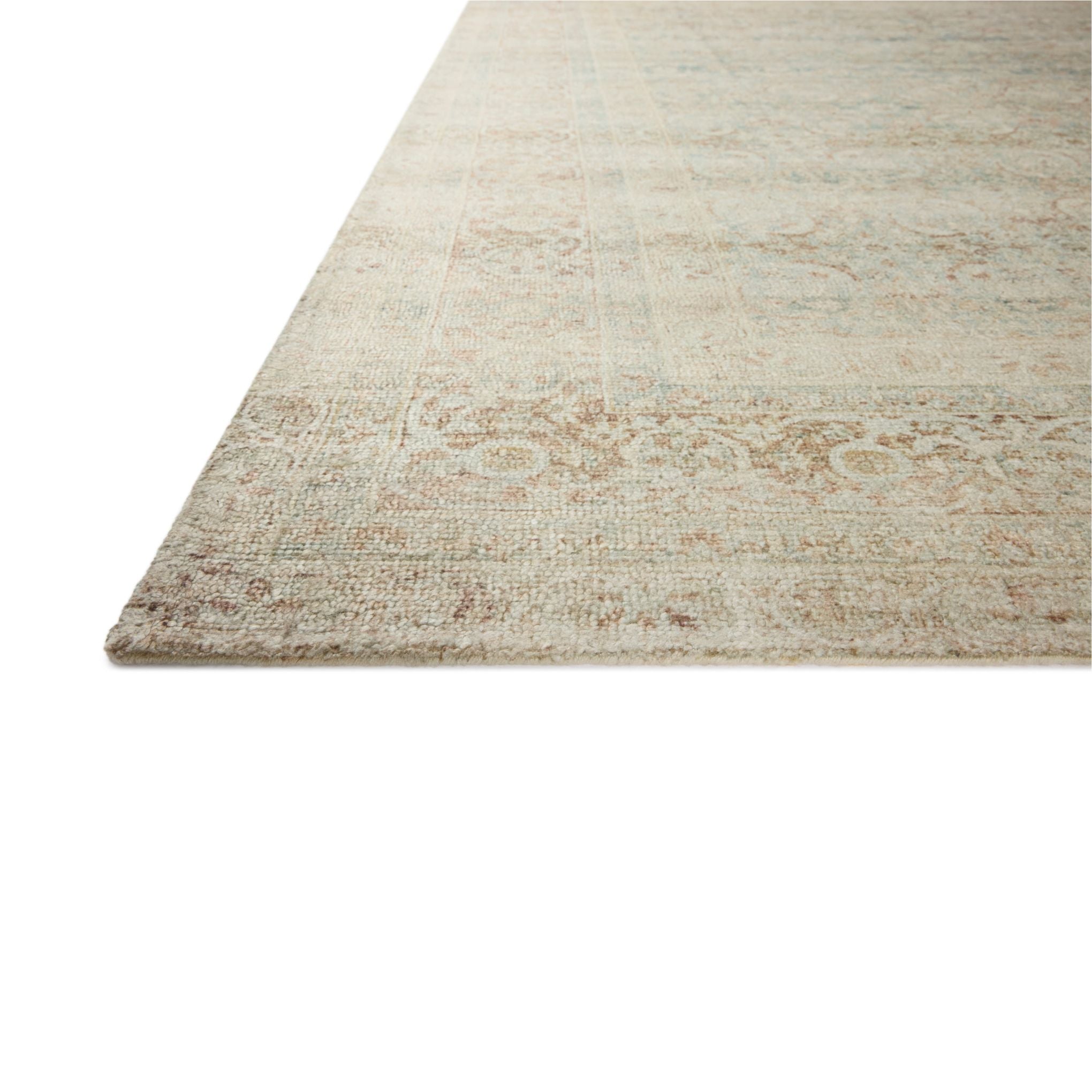 Wimberly Sky Copper Rug corner up close