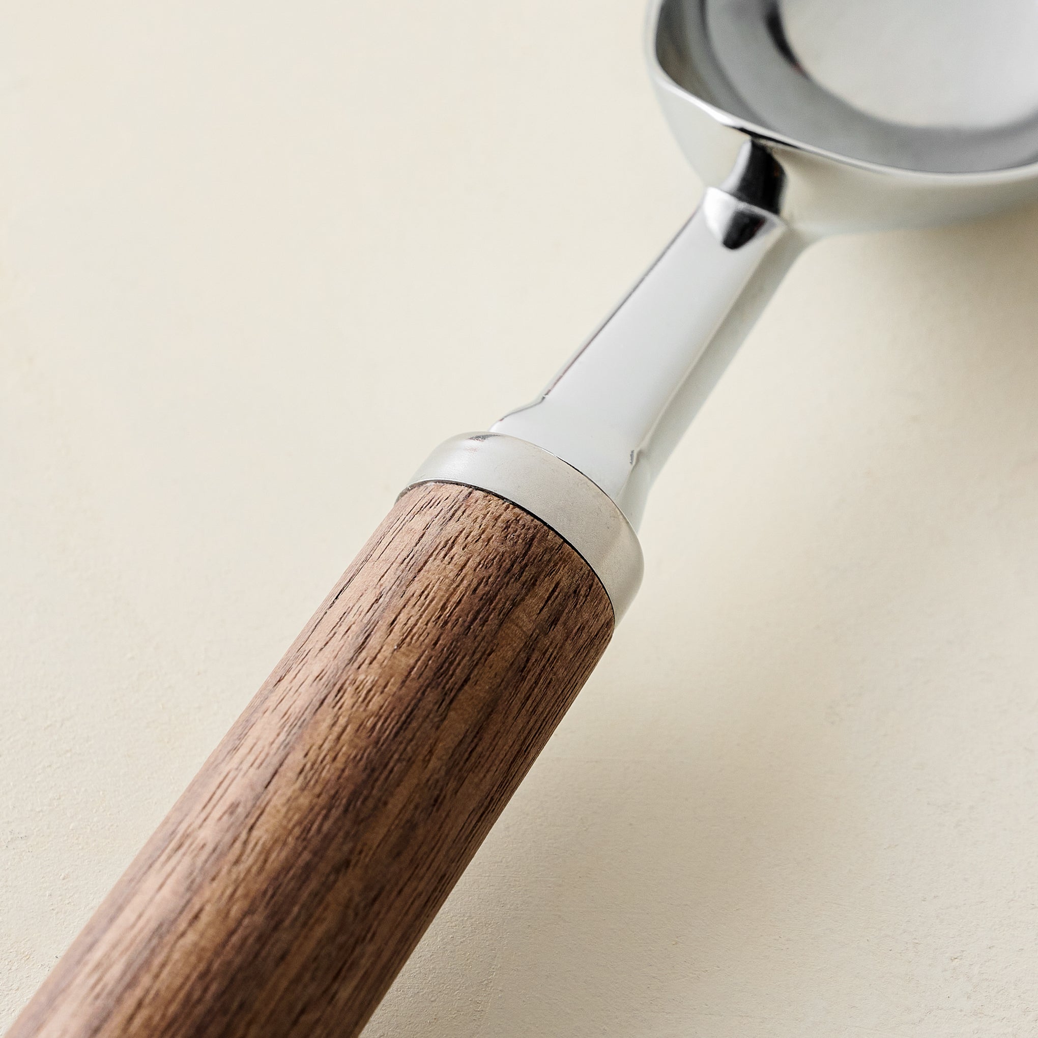 Gristmill Collection Walnut Ice Cream Scoop close up of handle