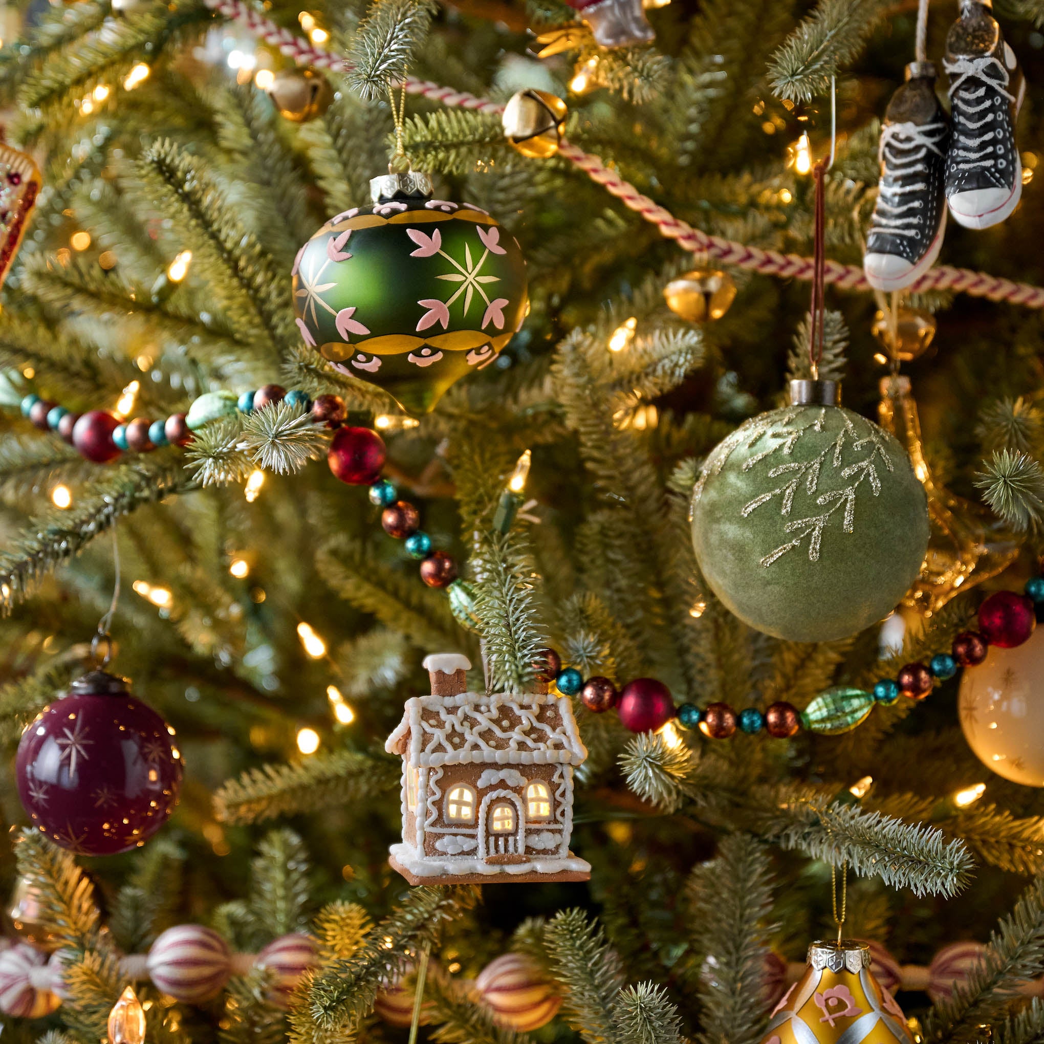 Floral Motif Ornament on a tree