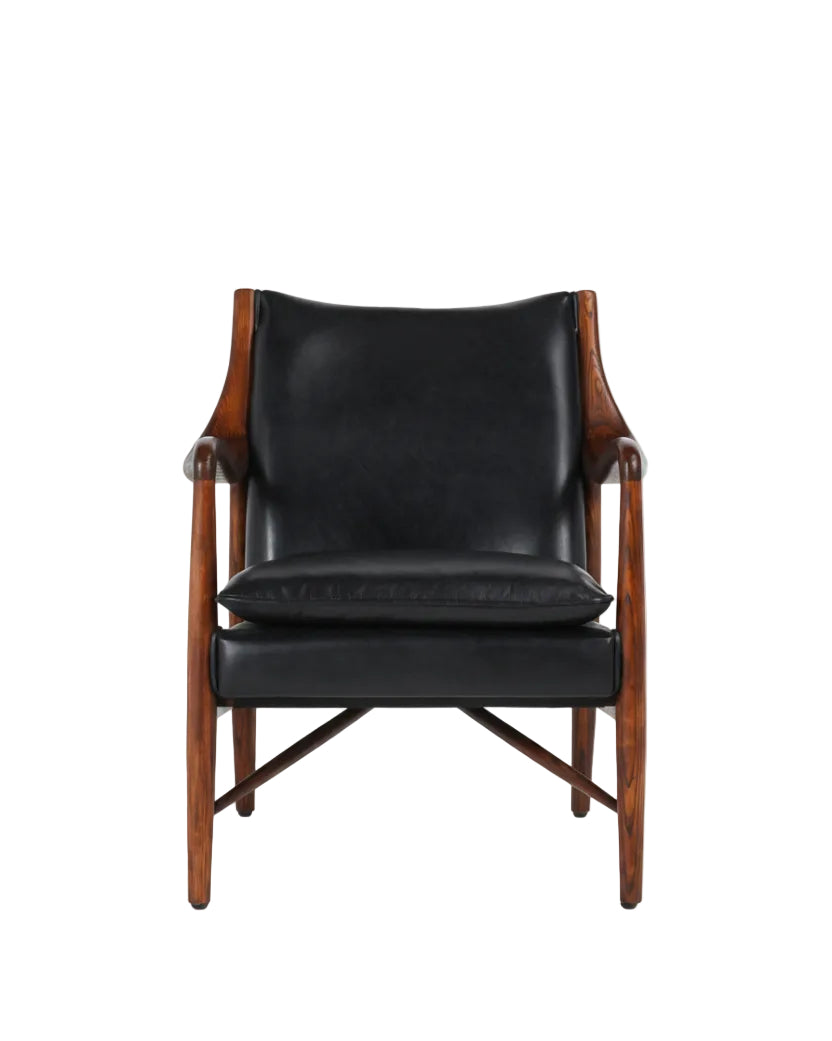 Holland Chair in black front view