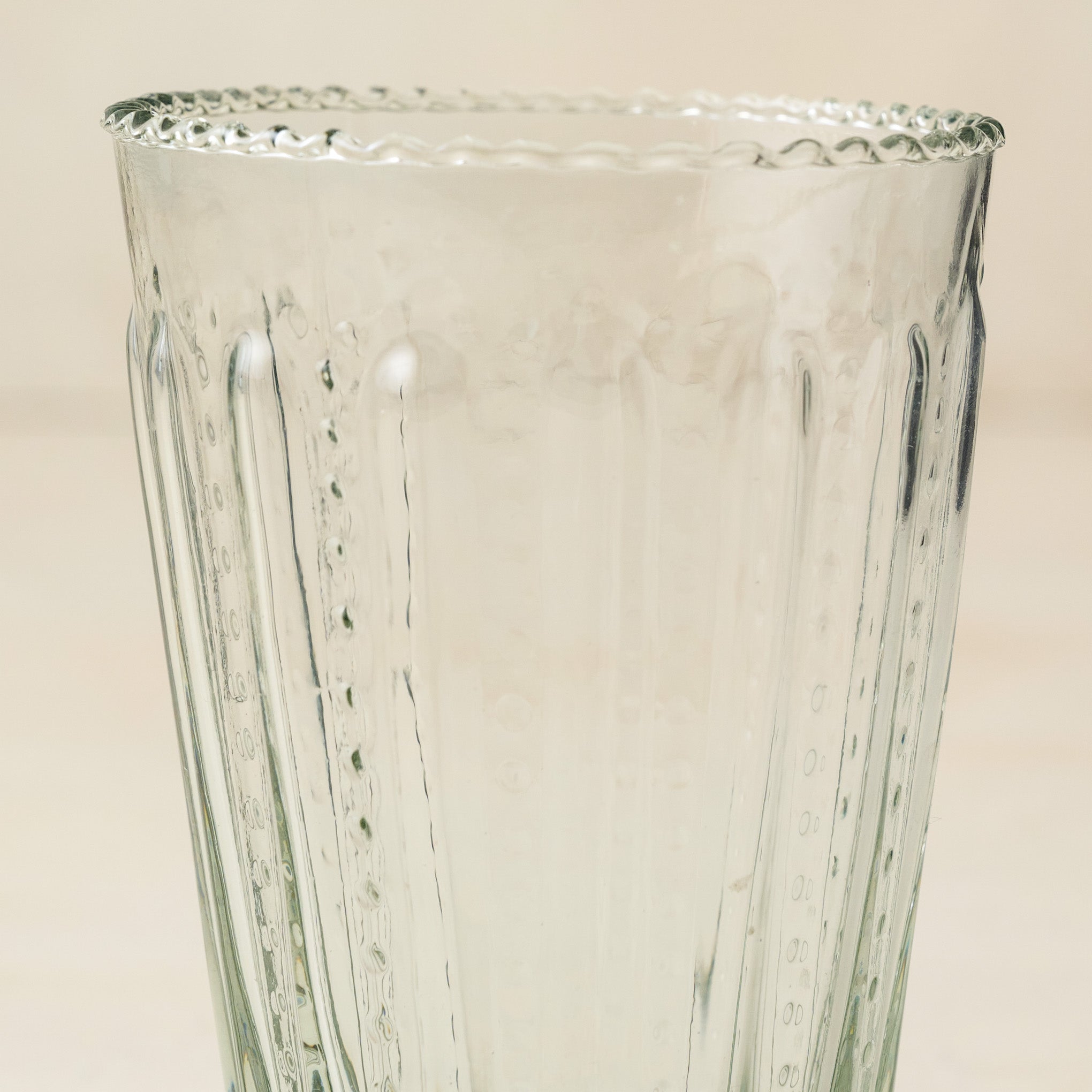 Elizabeth Bottle Cut Glass Tumbler large size close up 