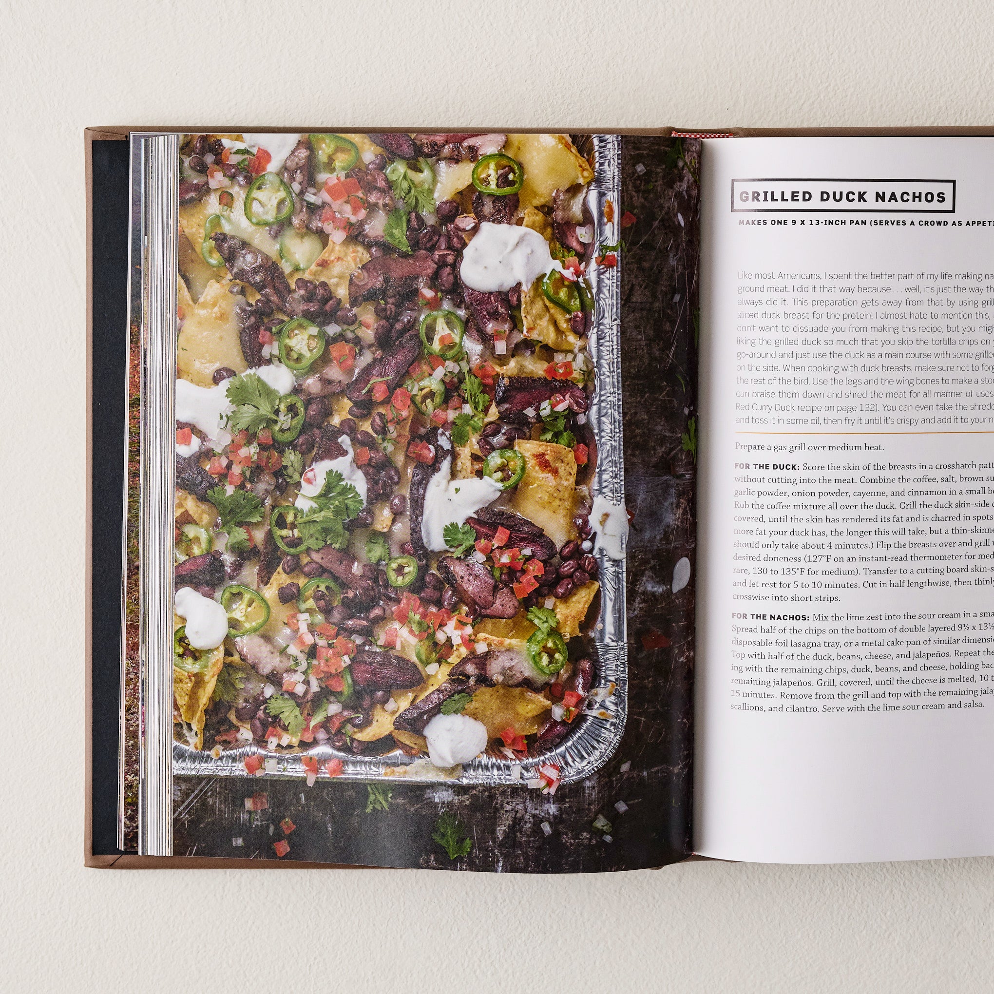 Meateater Fish and Game Cookbook shown open
