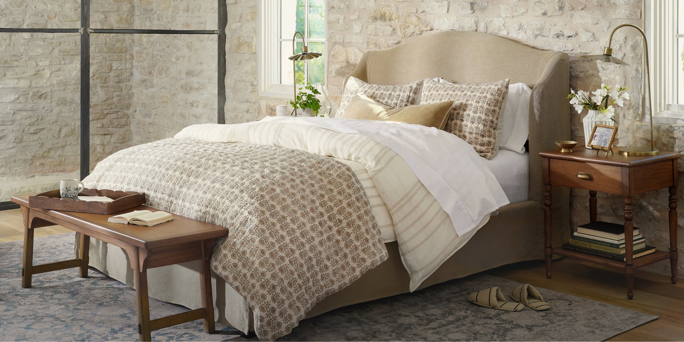 Add a Fresh Feel.  Playful patterns in dreamy hues.