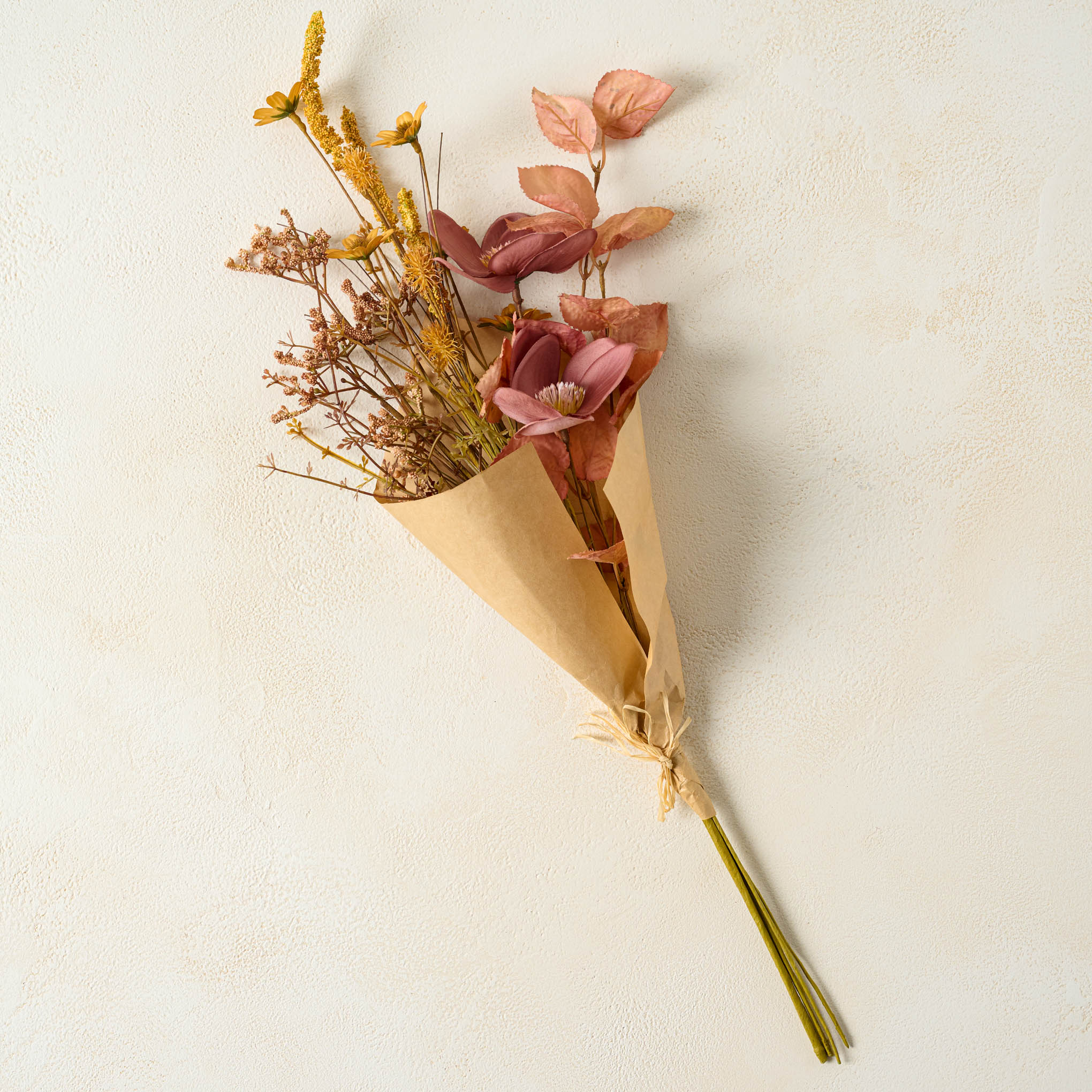 Harvest Bouquet in brown bouquet wrapping