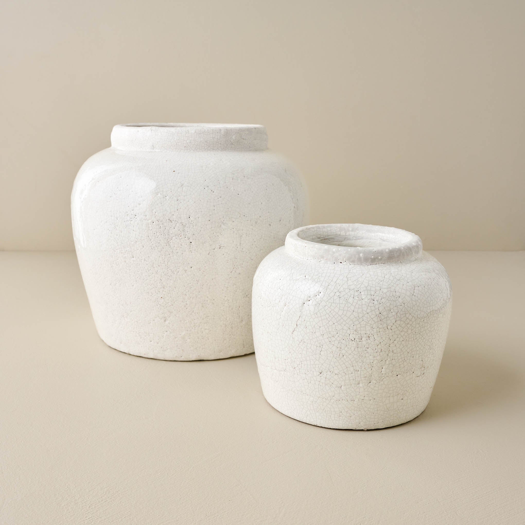 Rebecca Crackle Ceramic Vase in small and large size