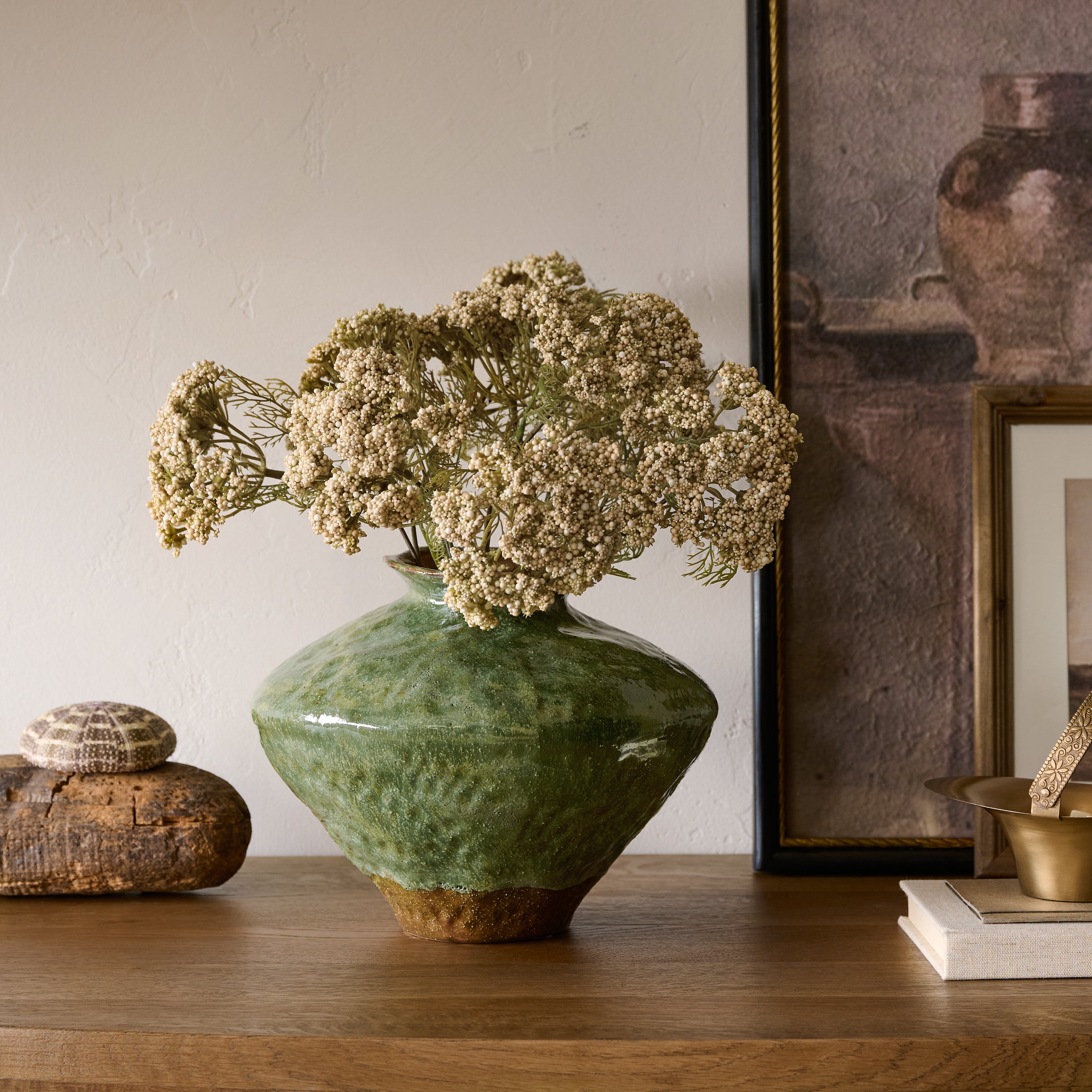 Michael Glazed Vase shown styled
