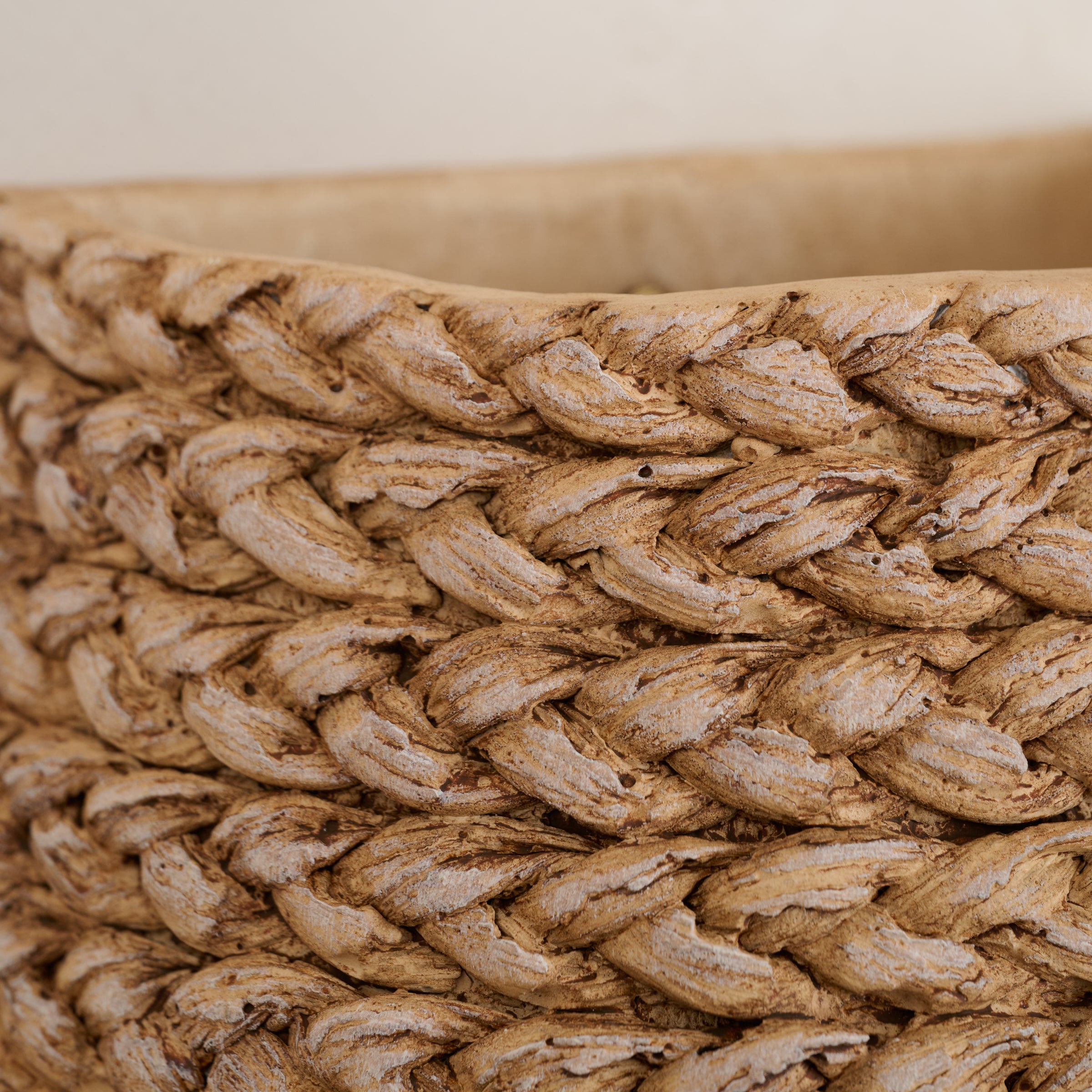 Tucker Woven Wall Planter up close