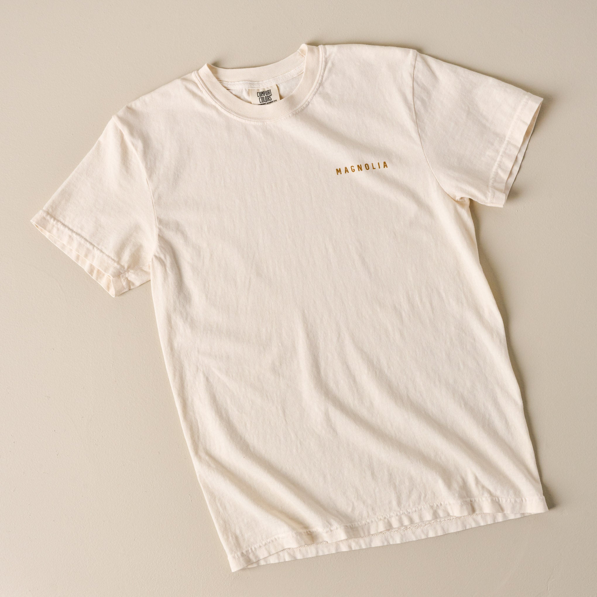 Front of Gaines Bros Burger Ivory Tee