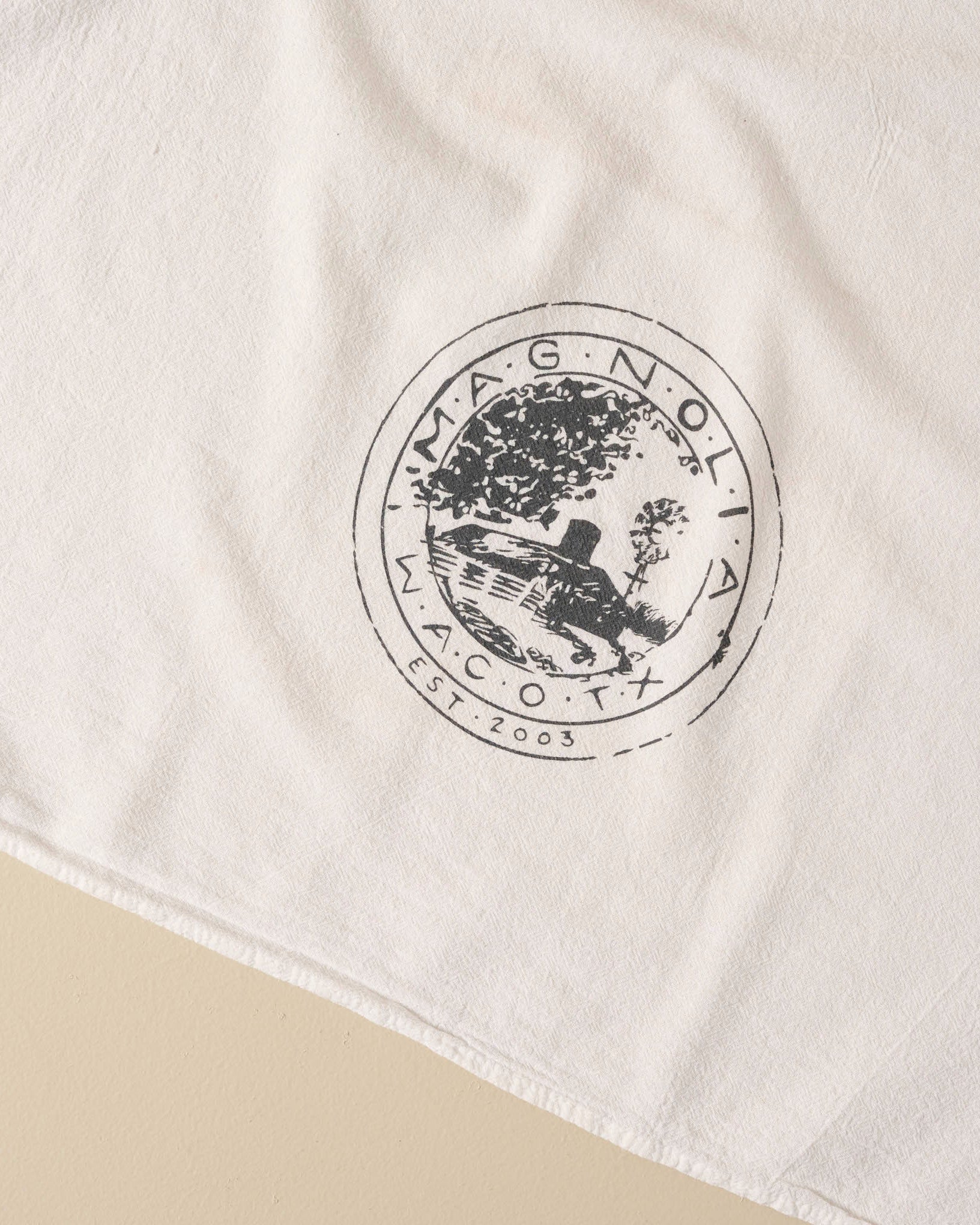 Magnoliass Tea Towel close up