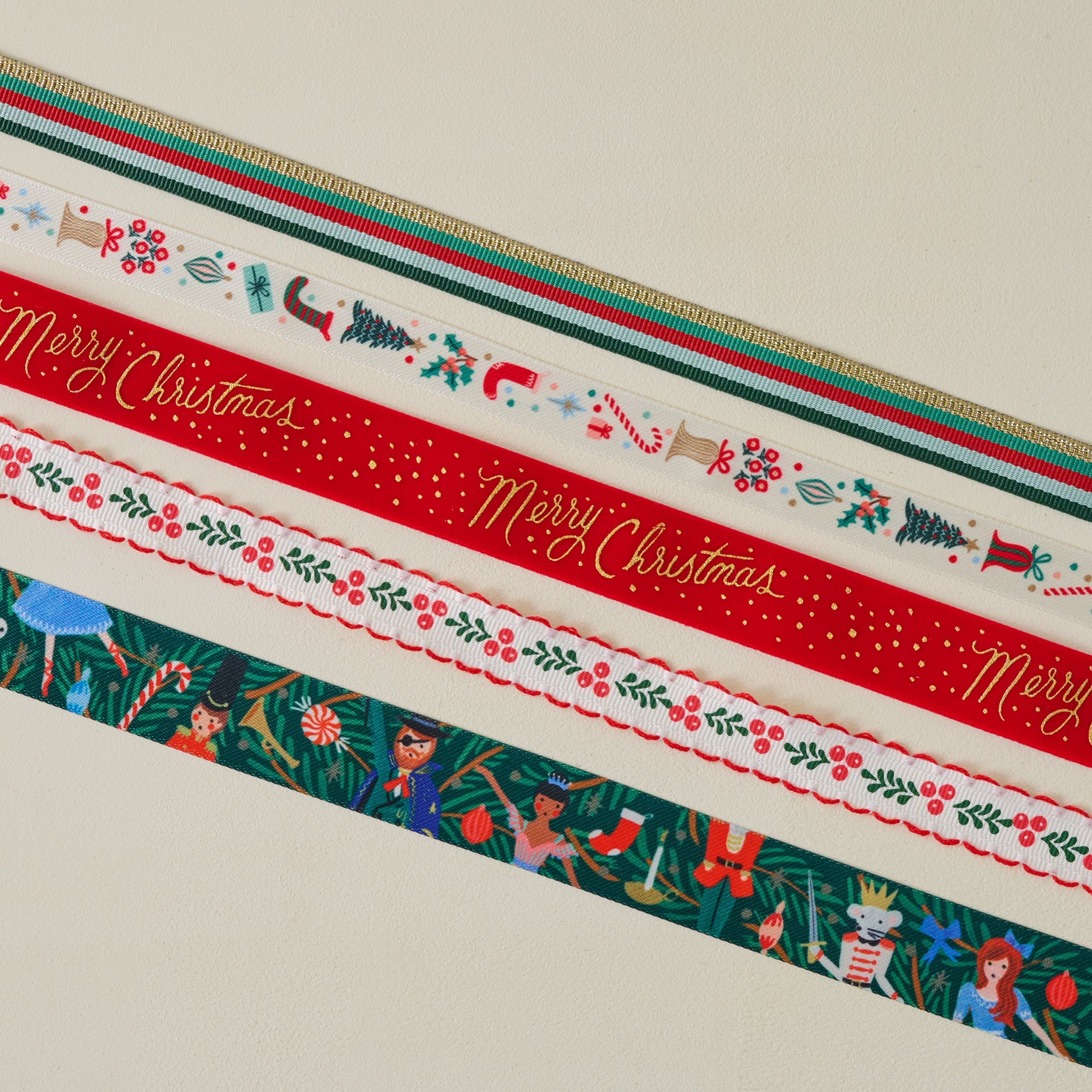 Nutcracker Holiday Ribbon Set