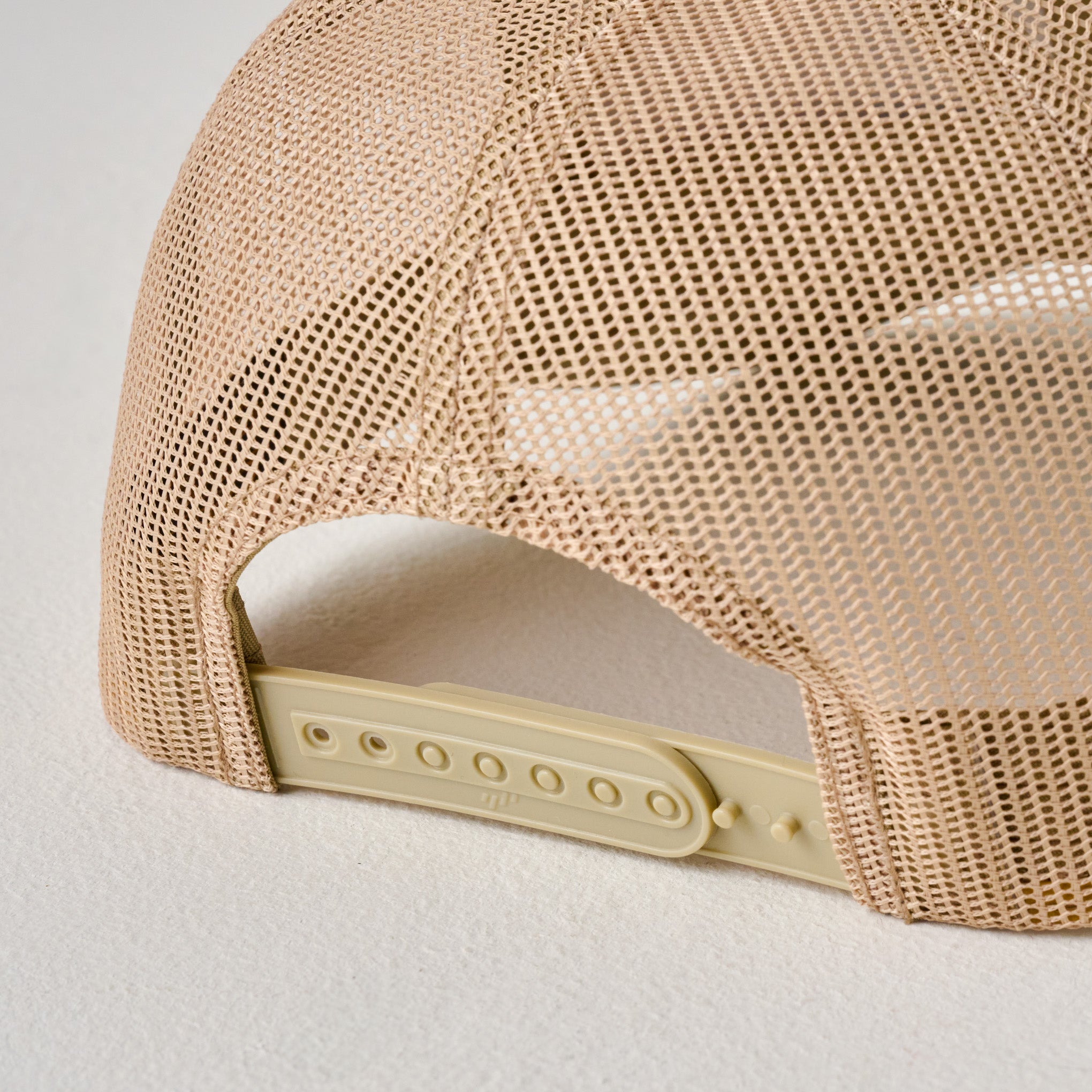 Magnoliass Khaki Leather Patch Hat back