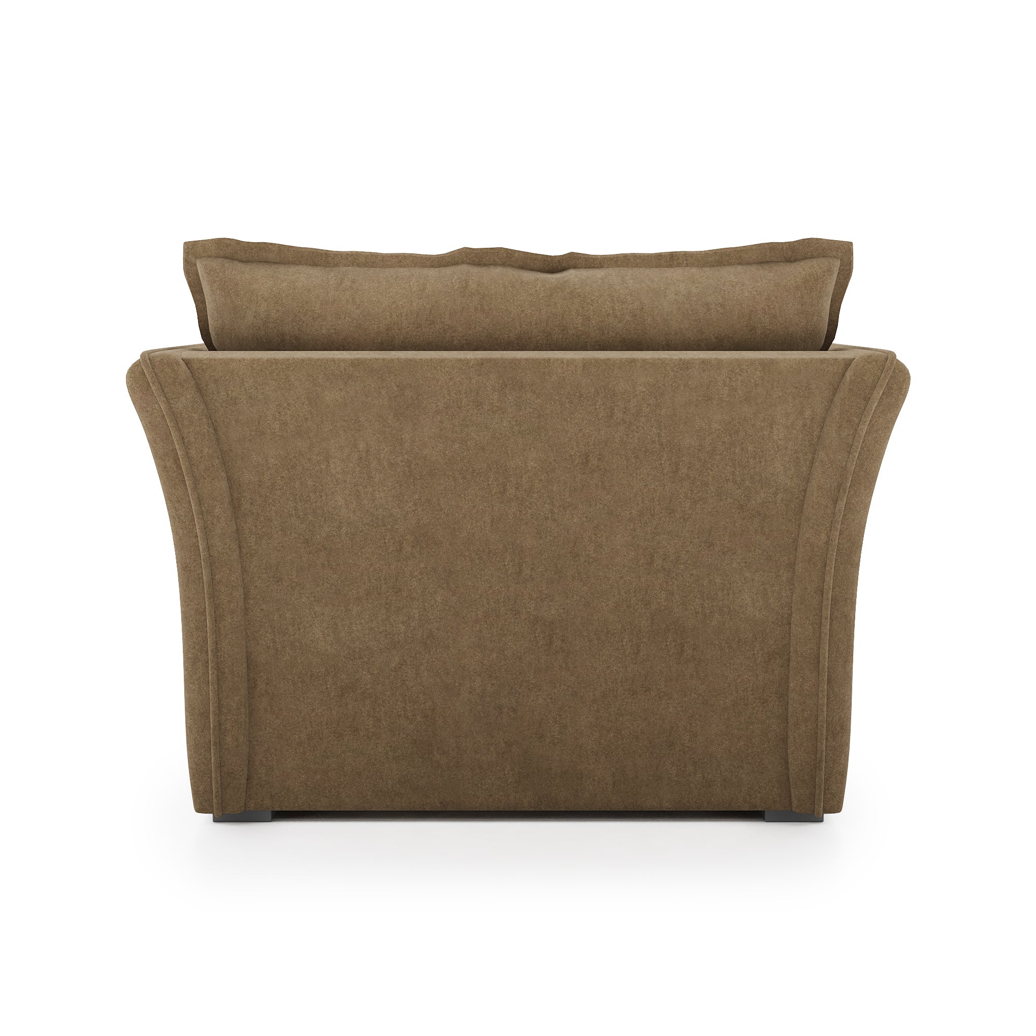 Sunday Chair camel velvet back view
