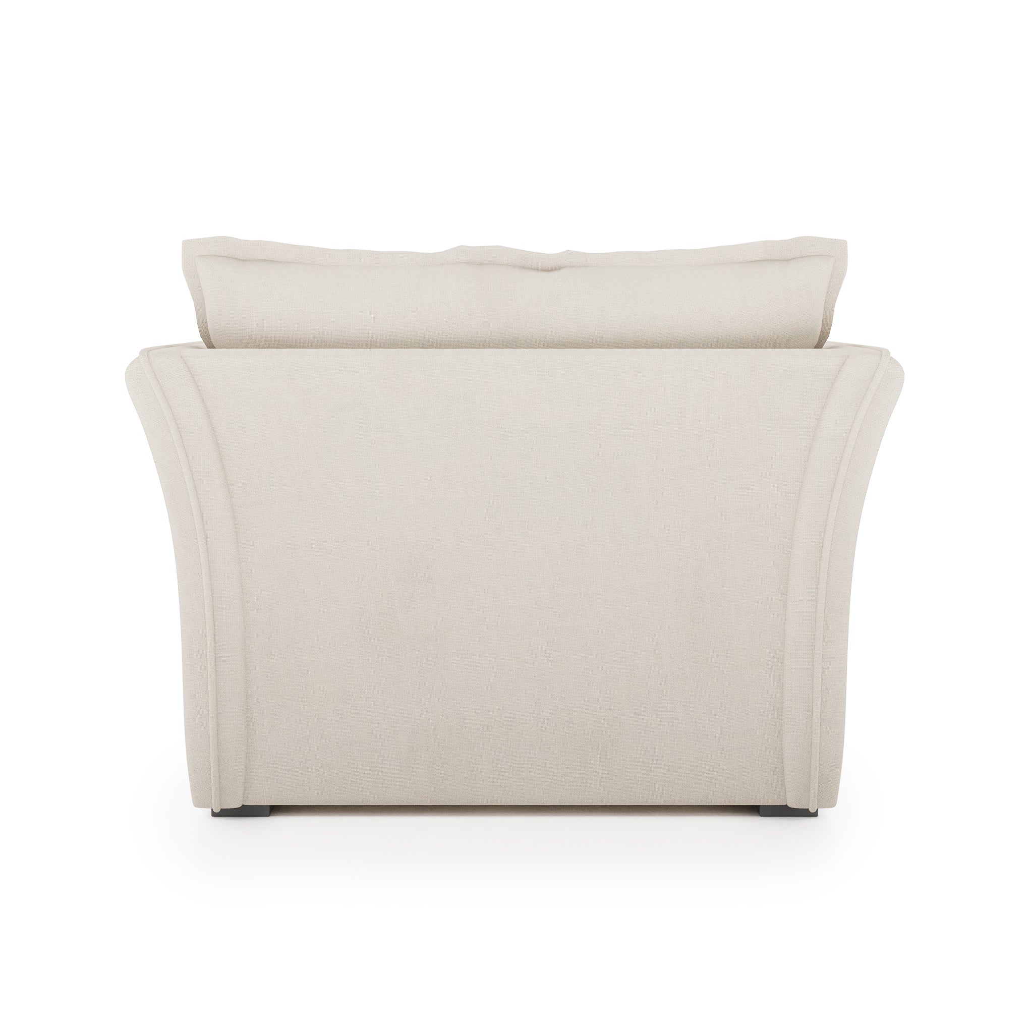 Sunday Chair ivory linen back view
