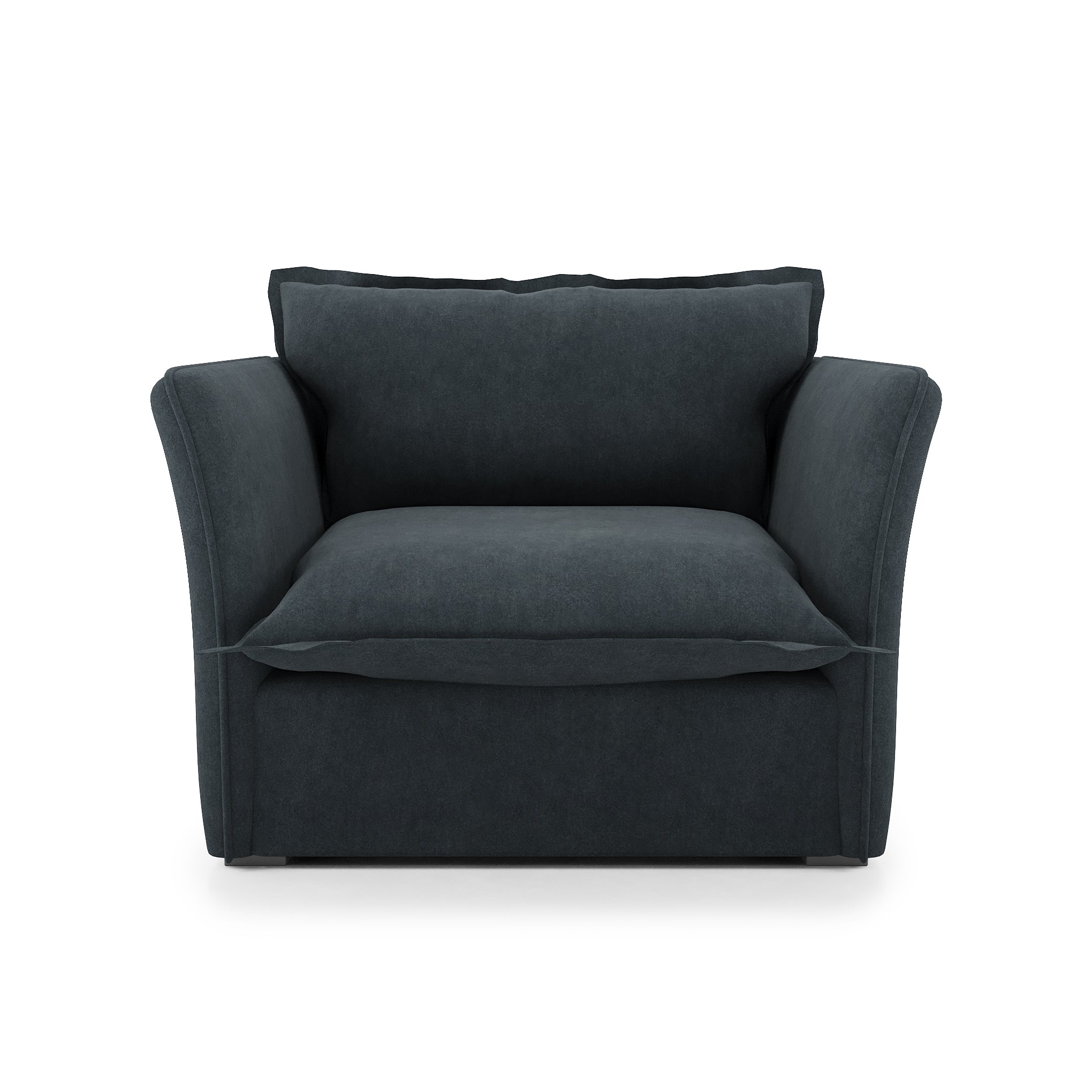 Sunday Chair inkwell velvet front view