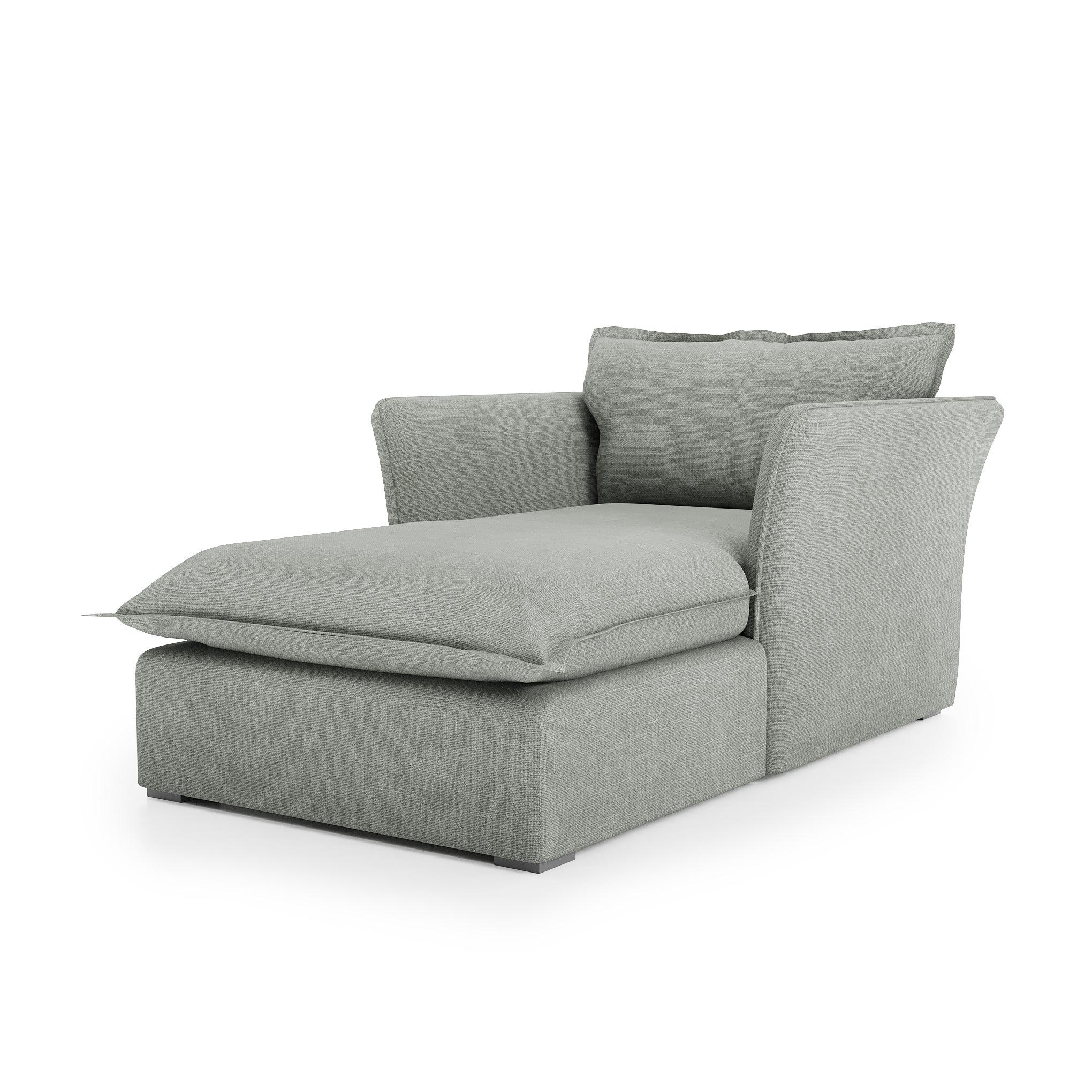 Sunday Chaise dove grey linen