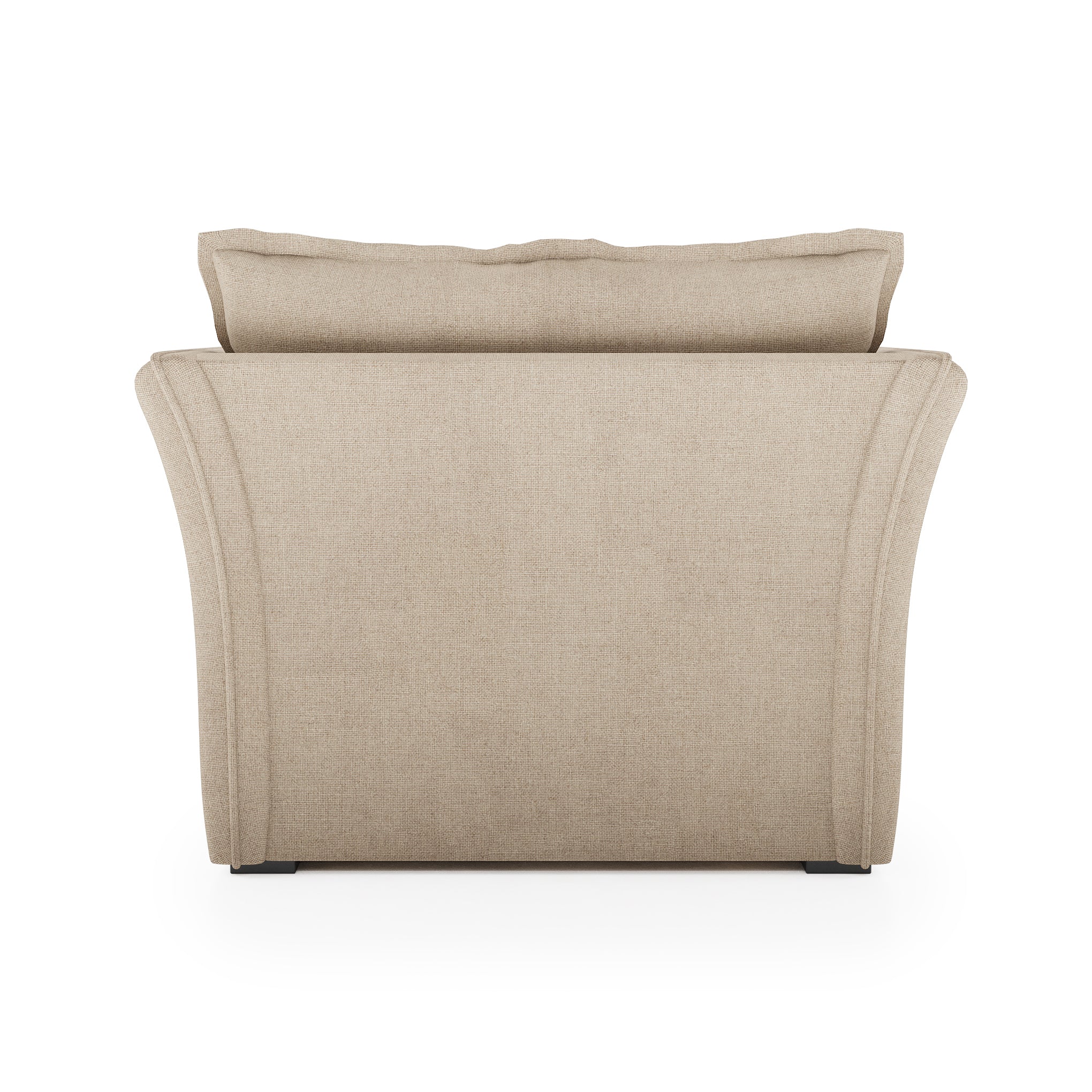 Sunday Chaise natural linen back view
