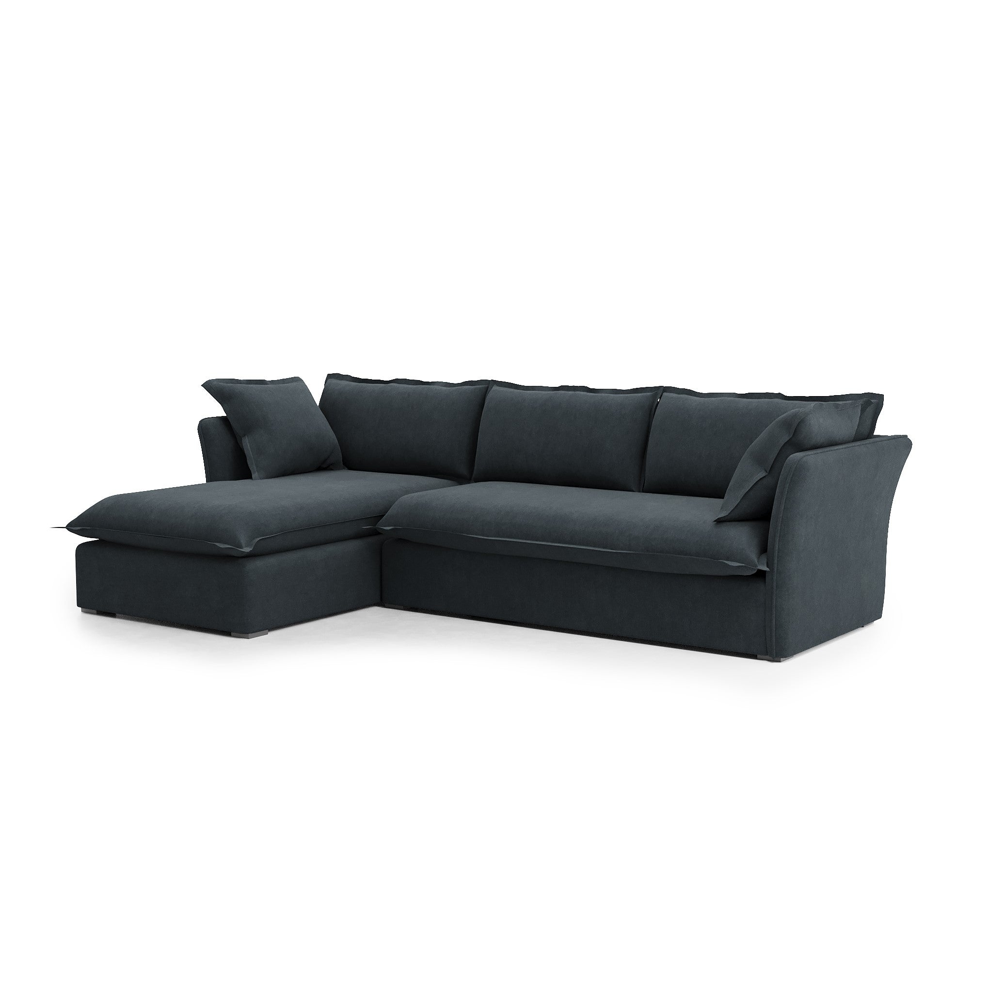 Sunday 2 Piece Sectional inkwell velvet left chaise