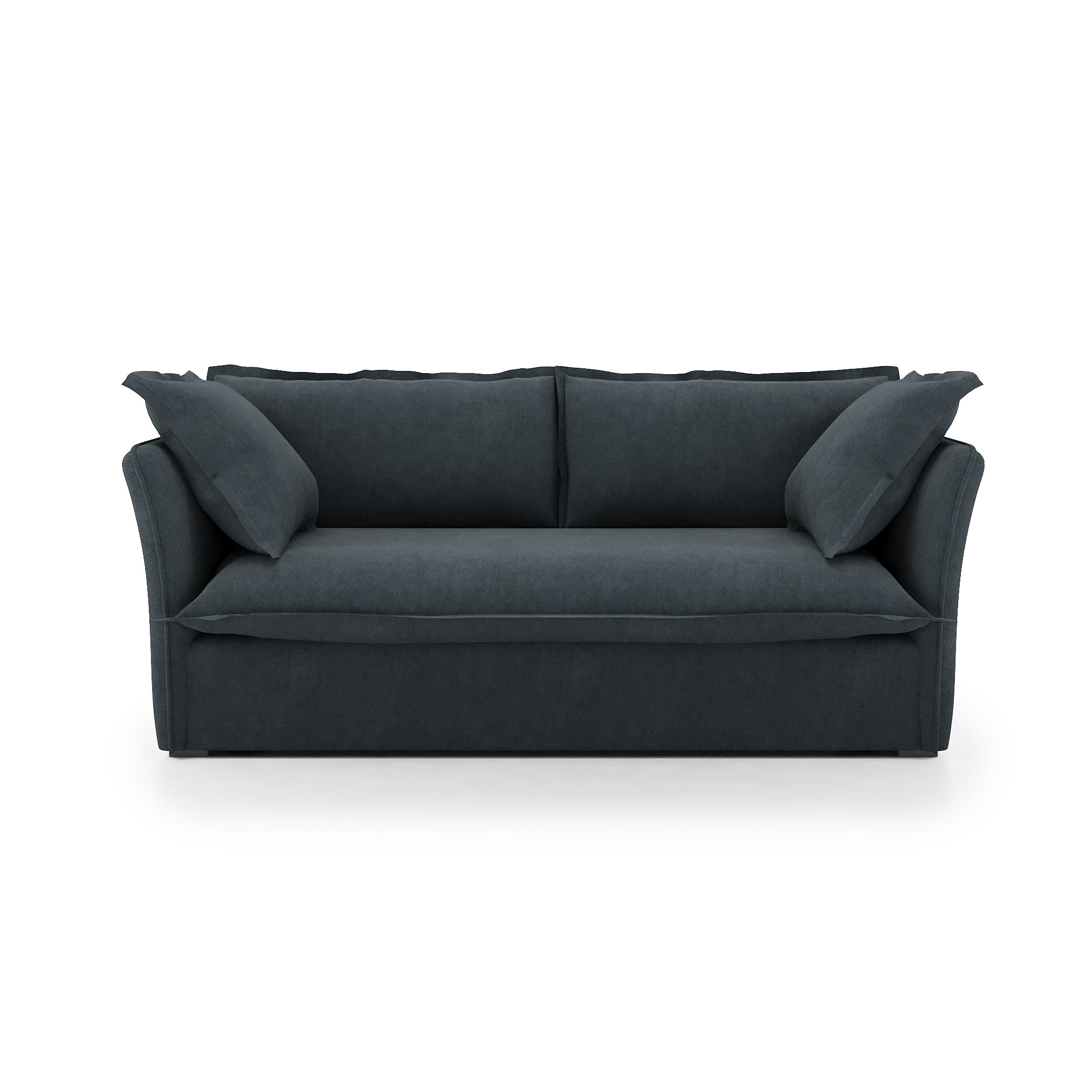 Sunday Sofa inkwell velvet front view
