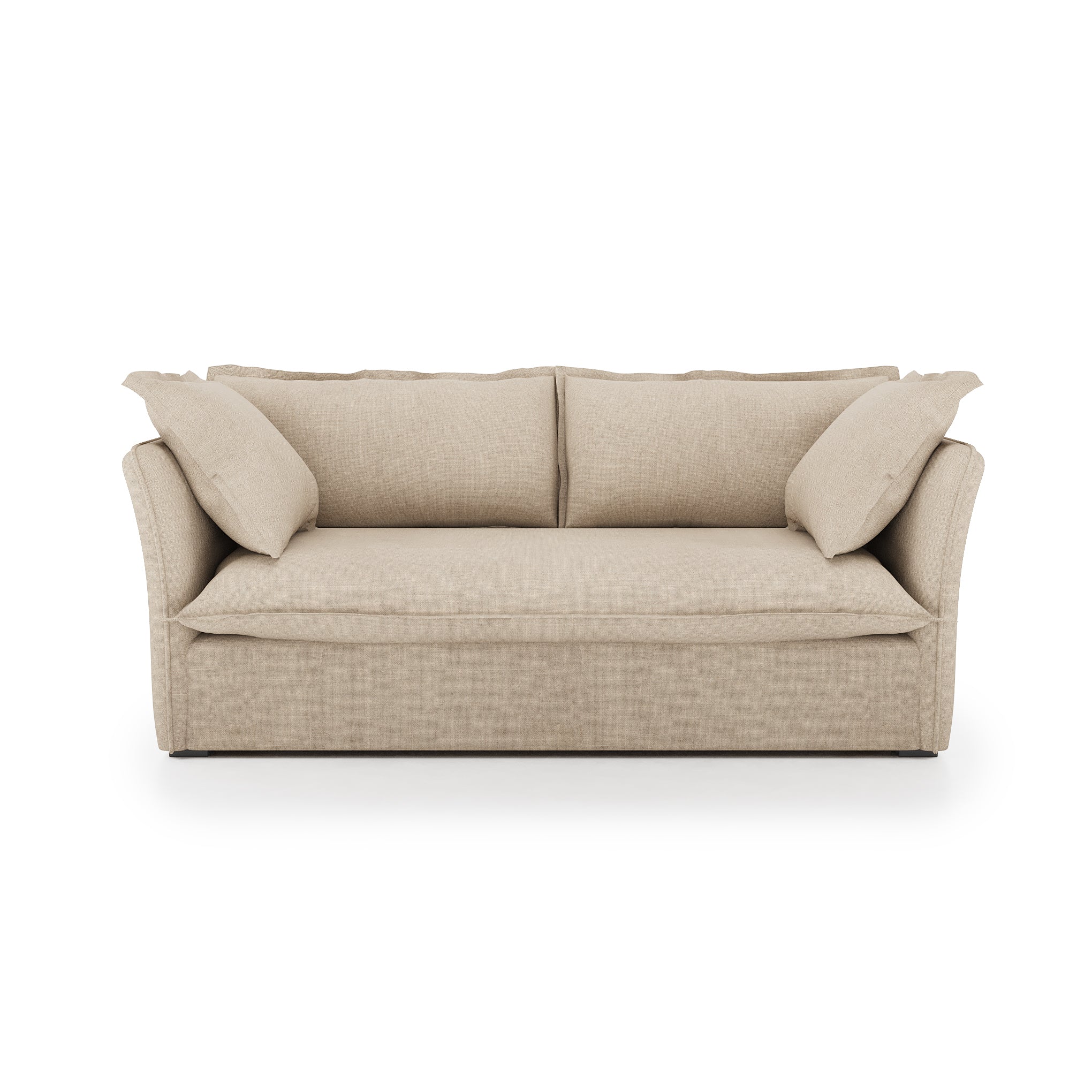Sunday Sofa natural linen front view