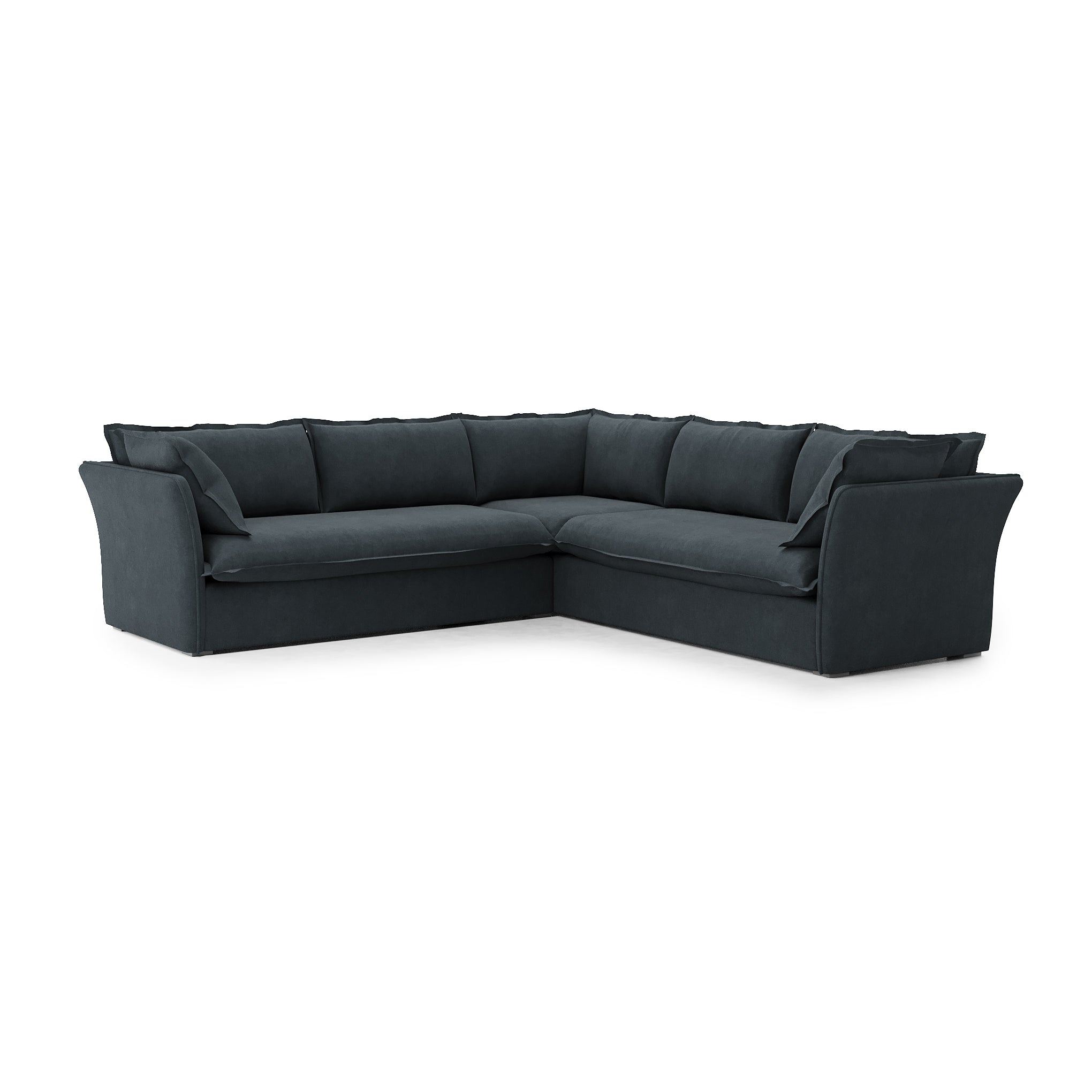 Sunday Sectional inkwell velvet