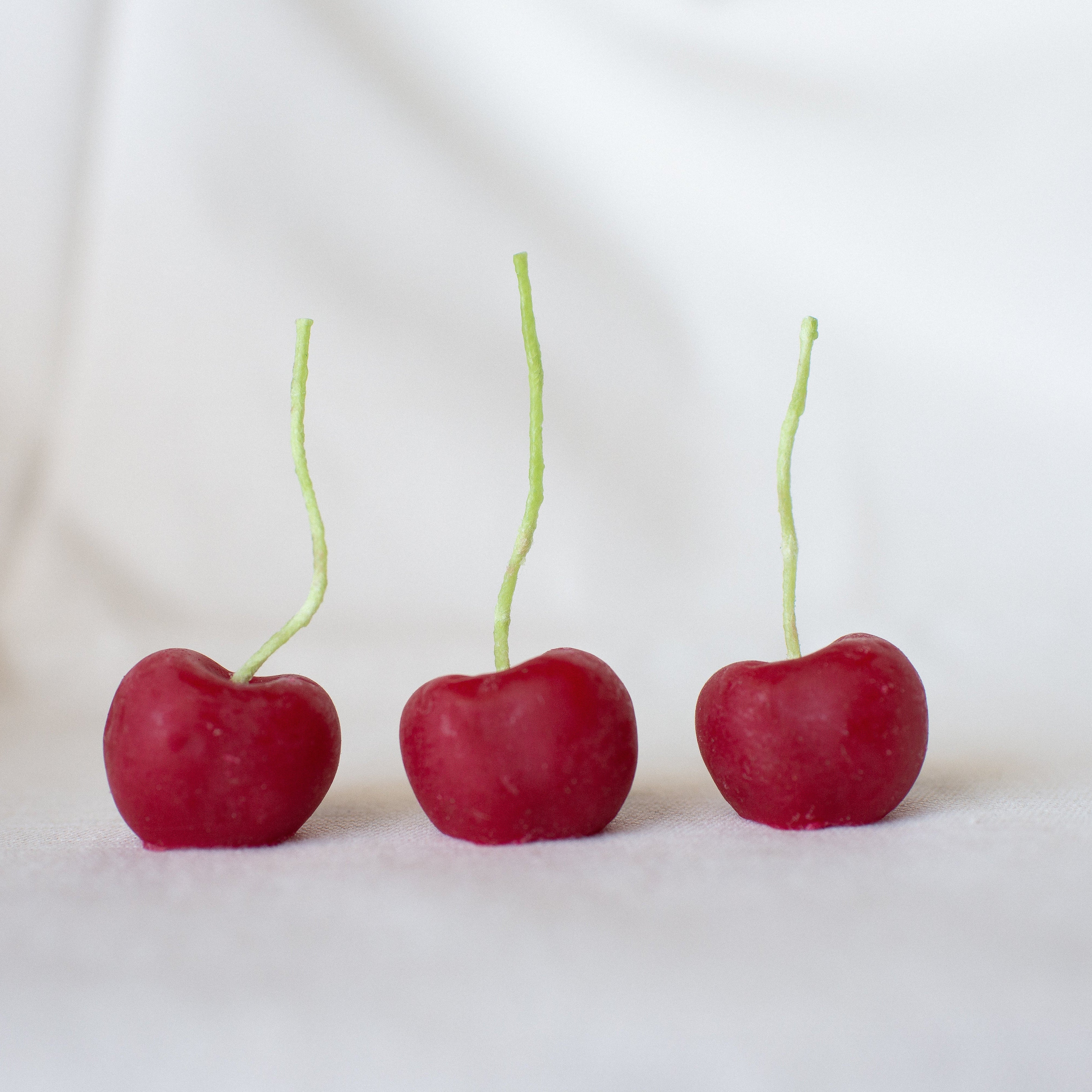 3 Cherry Birthday Candles