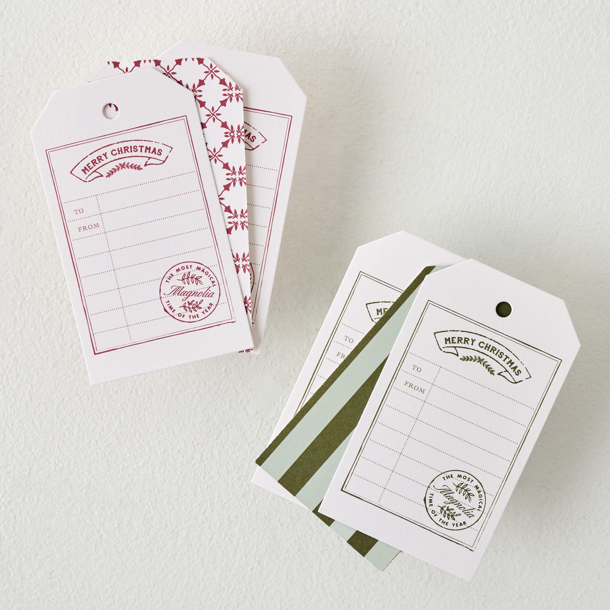 Magnoliass Christmas Gift Tag Set