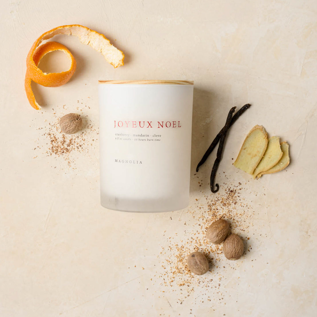 Magnoliass joyeux noel scent profile shows cranberry mandarin and clove