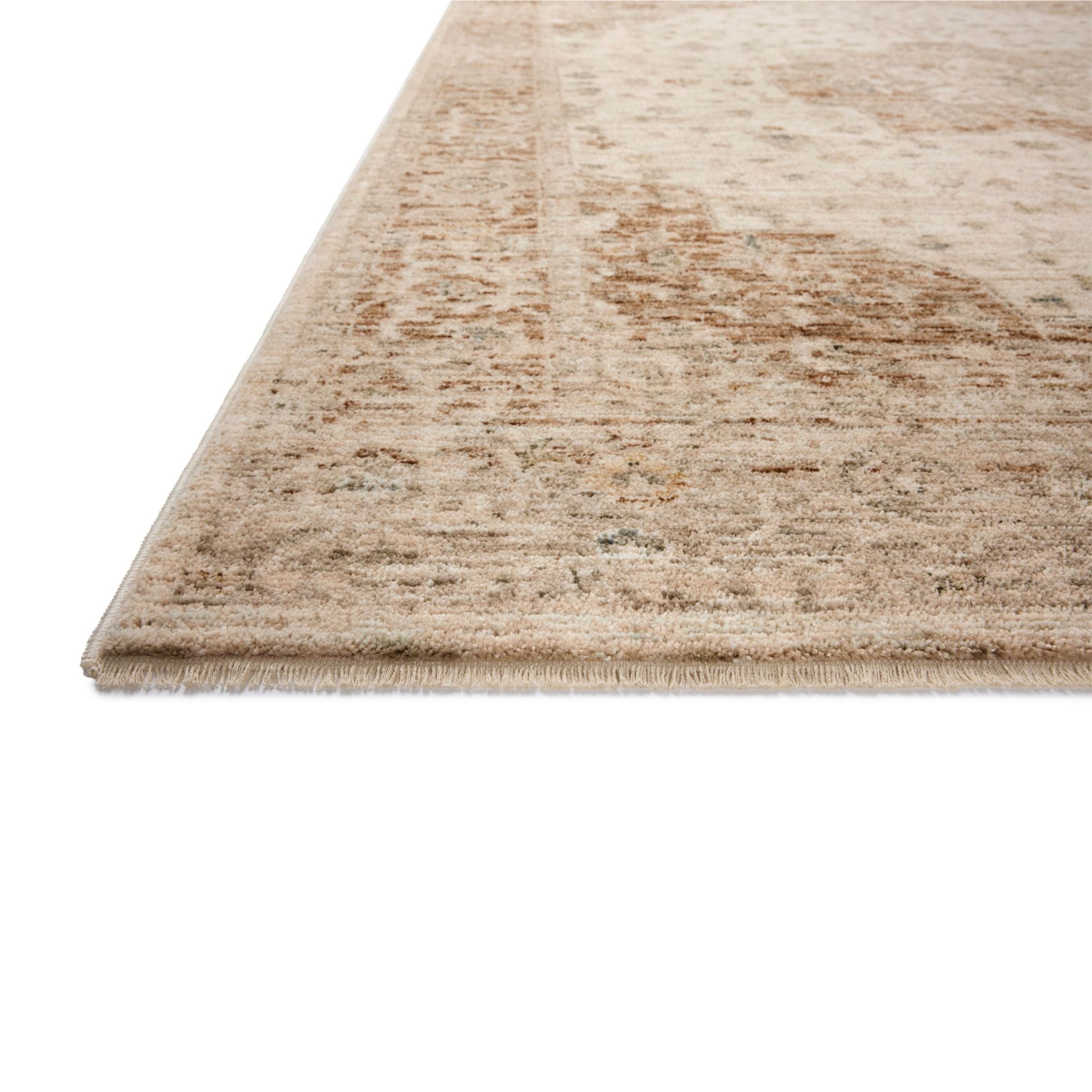 Junie Natural Clay Rug corner up close