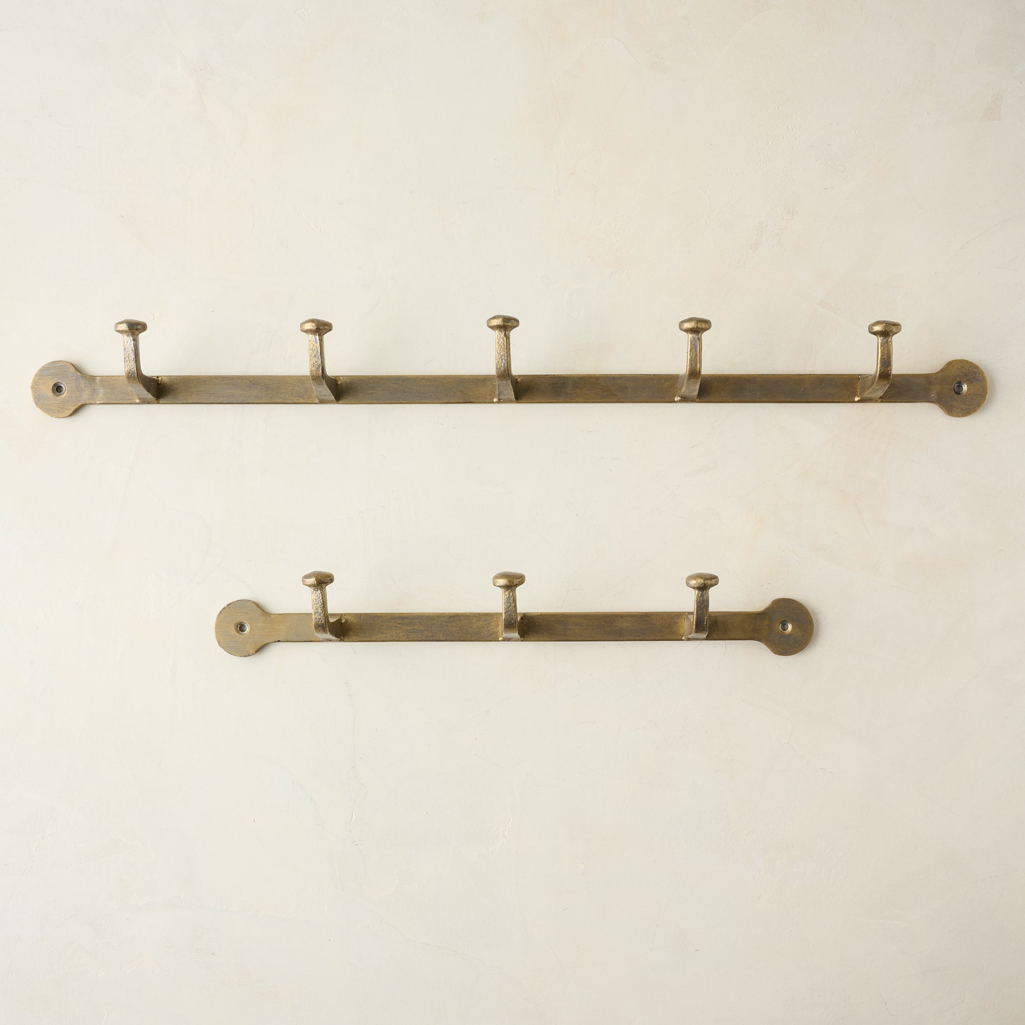 Hammered Iron Wall Hooks in small and large size