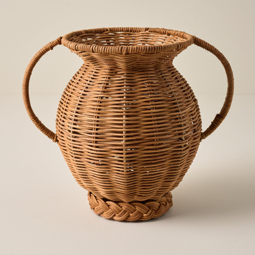 Mabel Rattan Vase