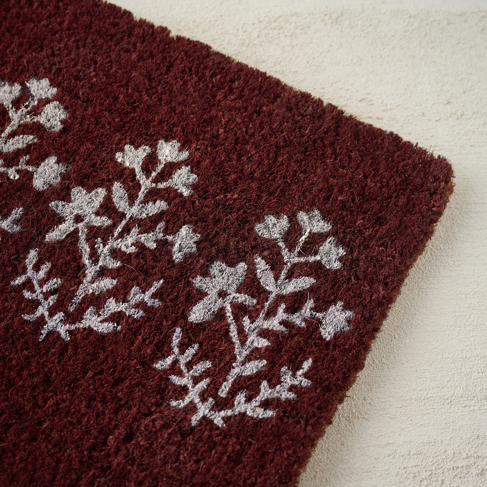 Aspen Floral Doormat corner up close