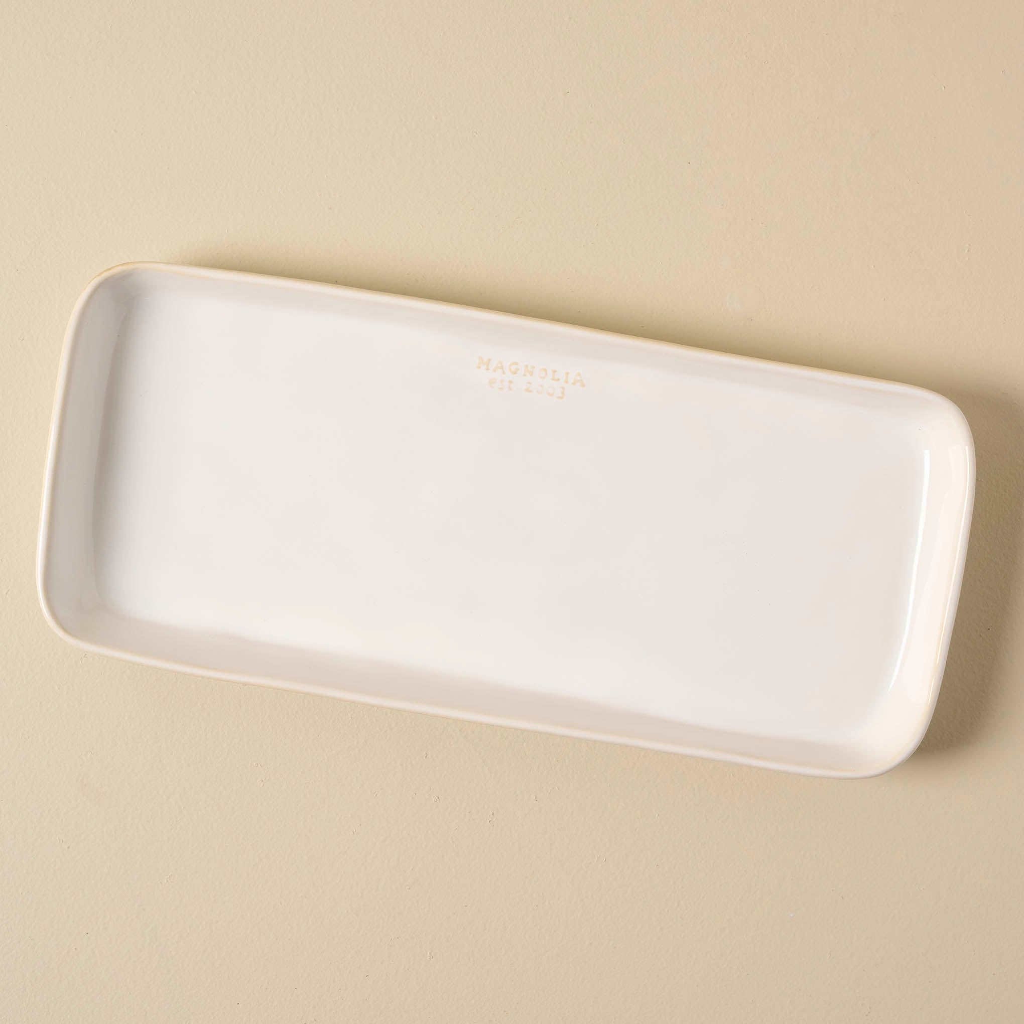 Magnoliass Est. Ceramic Rectangular Platter