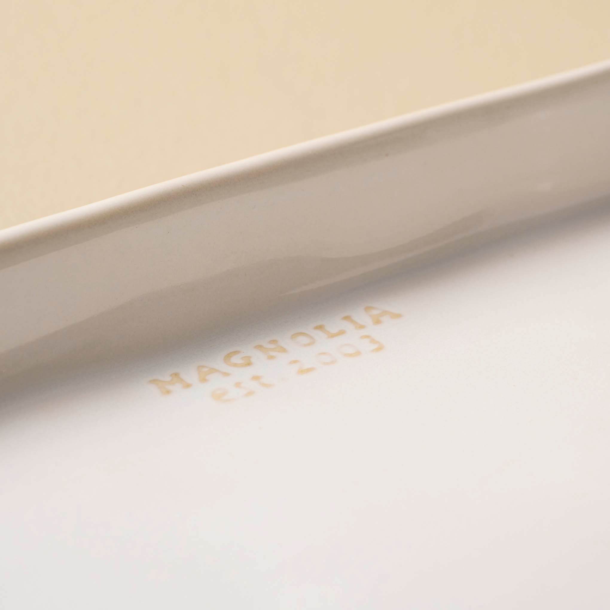 Magnoliass Est. Ceramic Rectangular Platter