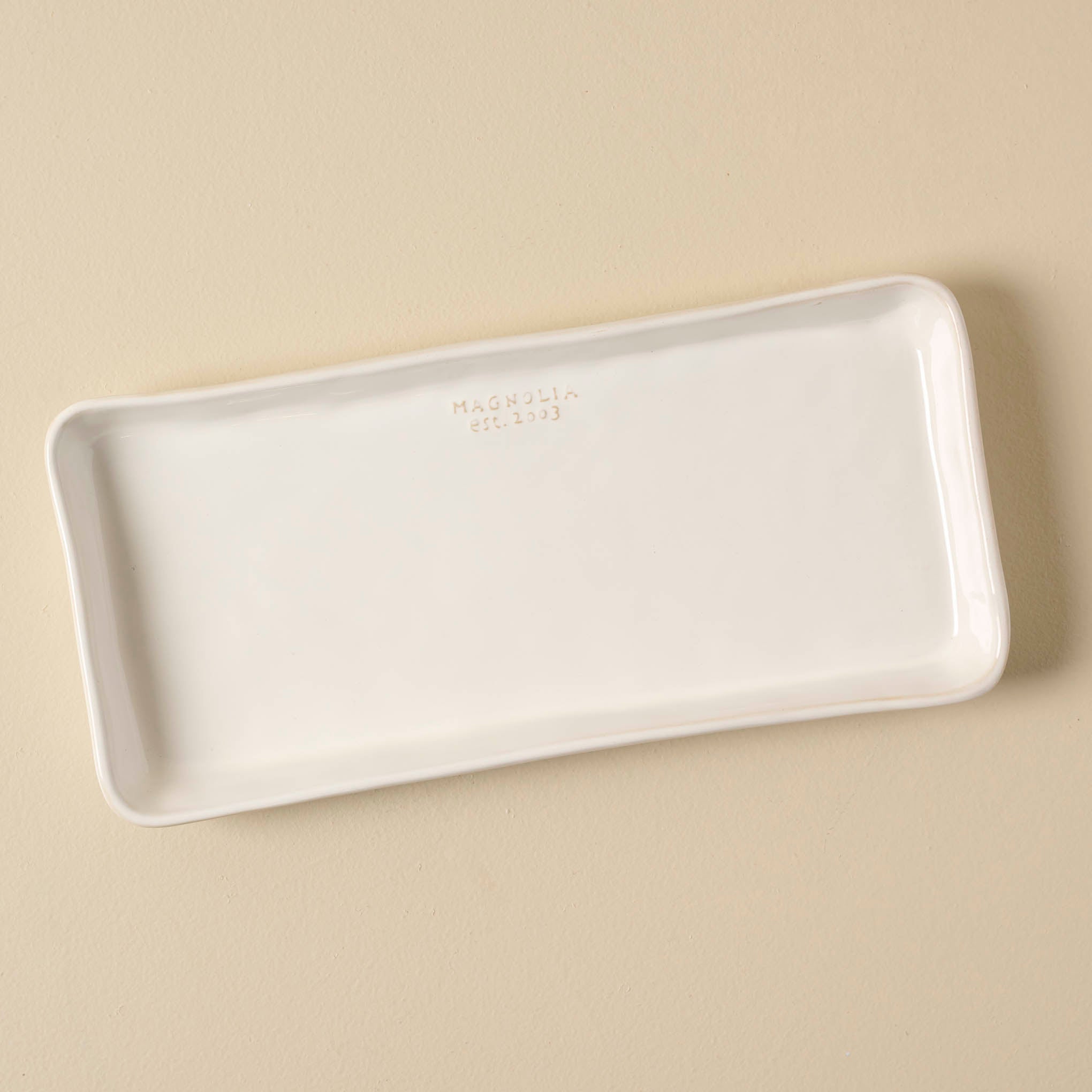 Magnoliass Est. Ceramic Rectangular Platter