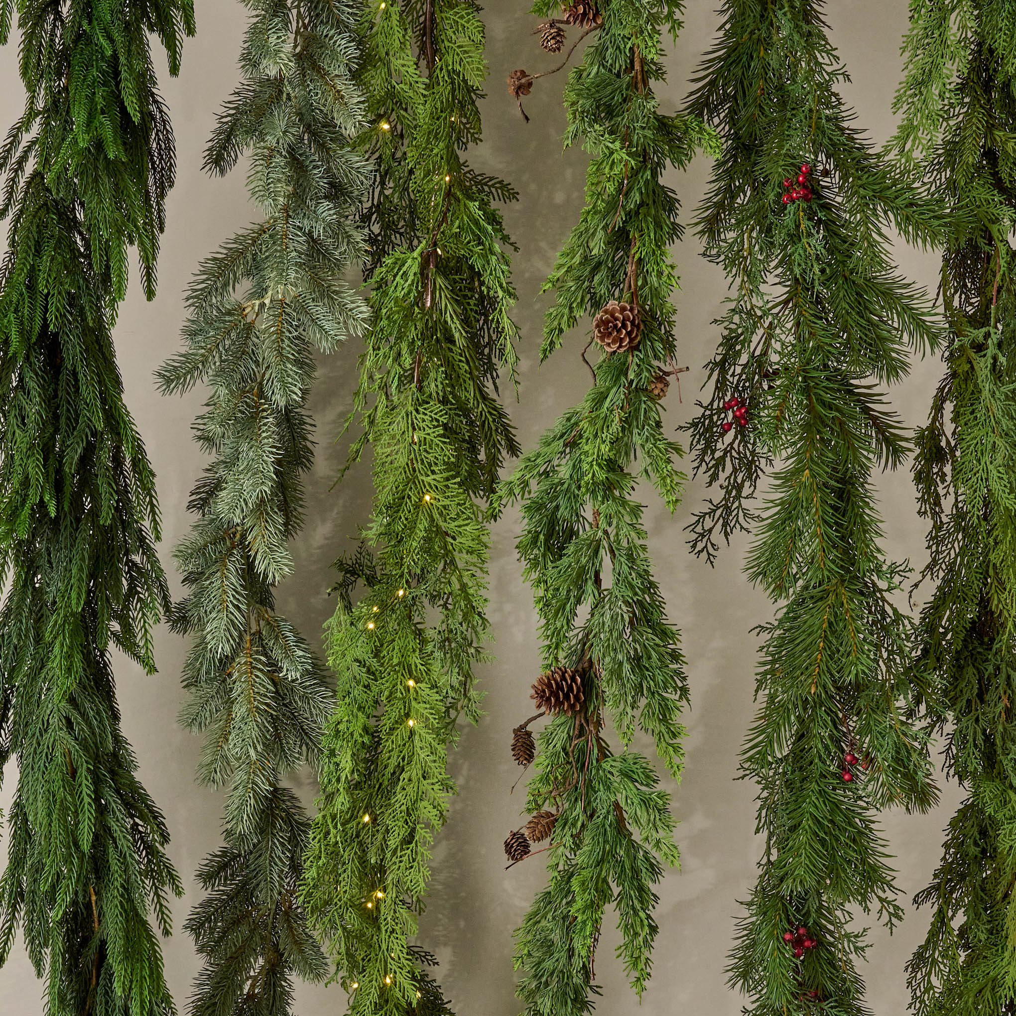 Variety of garlands