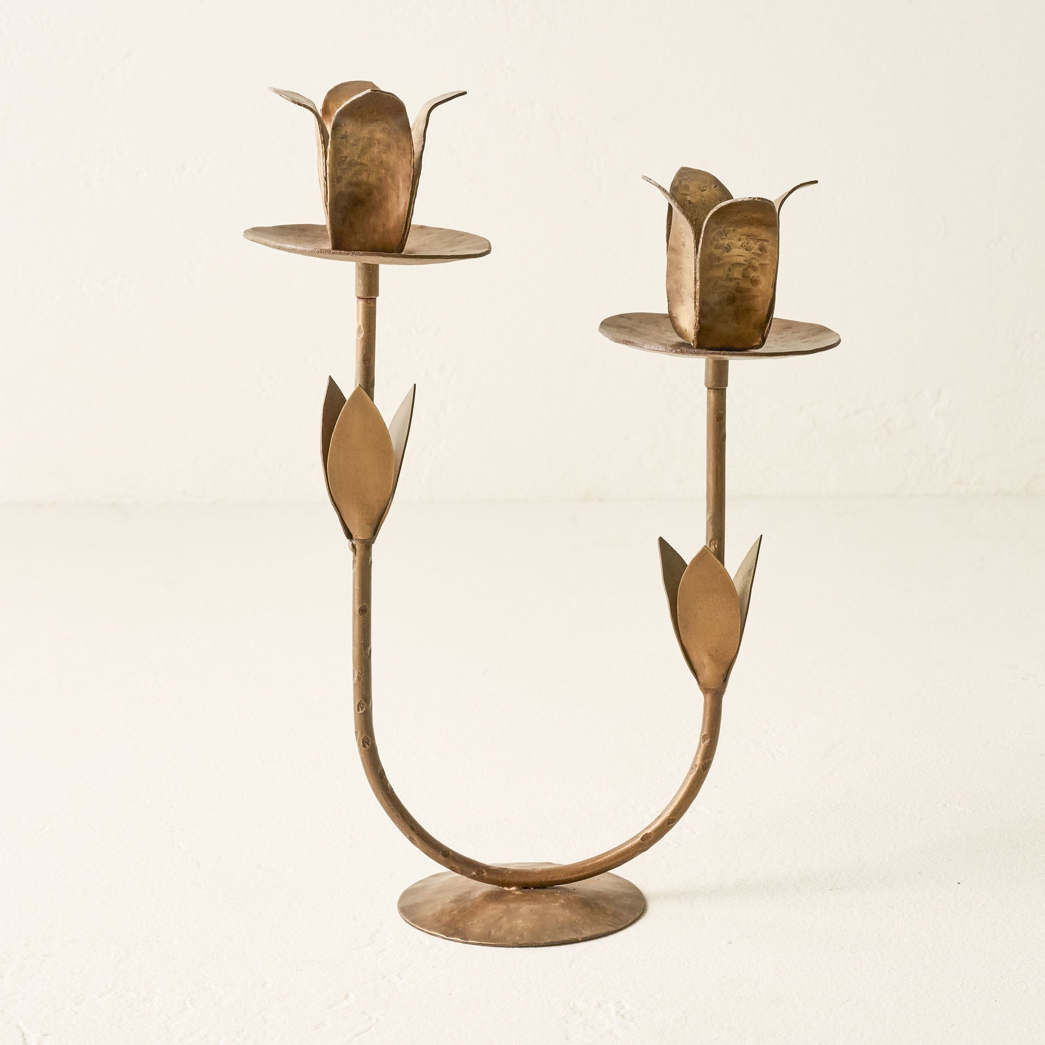 Forged Tulip Taper Holder