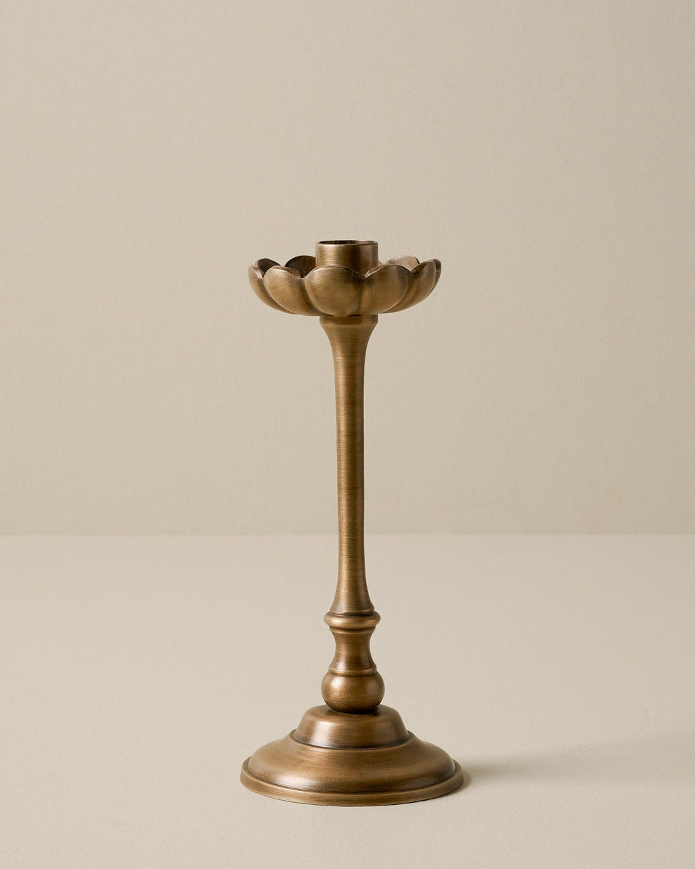 Anna Antique Brass Taper Holder