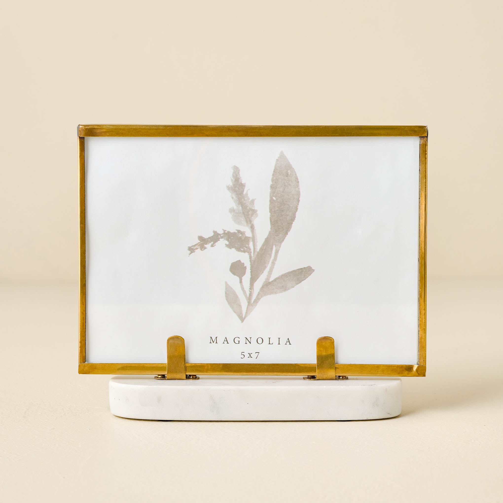 Antique Brass Bracket Photo Frame