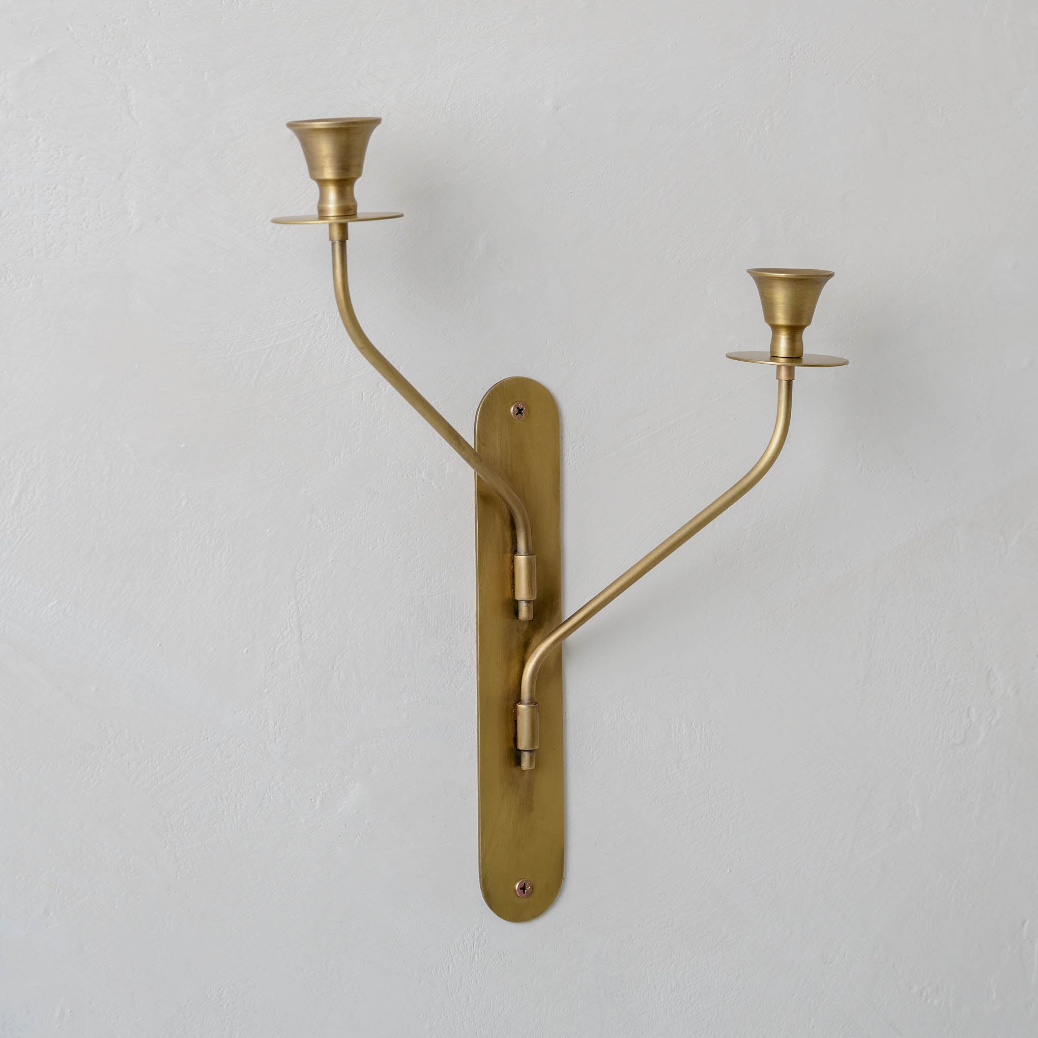 Margo Antiqued Brass Double Wall Sconce